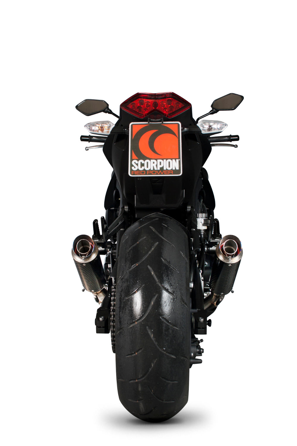 Kawasaki Z 1000 (2010–2013) Scorpion Exhaust RP-1 GP Slip-on Pair - Carbon Fibre
