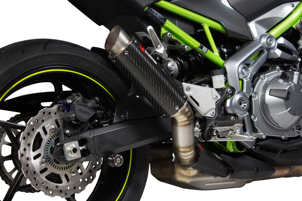 Kawasaki Z 900 A2 (2017–2019) Scorpion Exhaust RP-1 GP Slip-on - Carbon Fibre