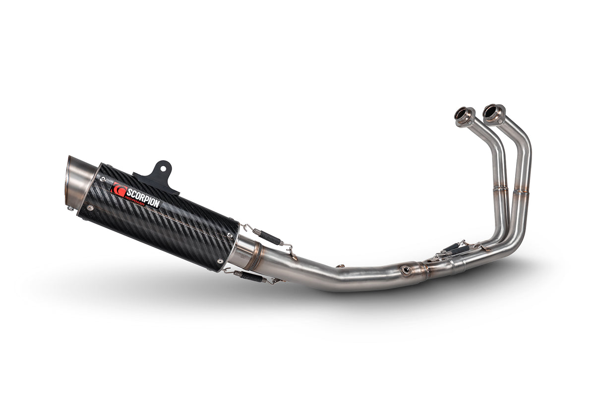 Kawasaki Ninja 500 Euro 5 (2024–2025) Scorpion Exhaust RP-1 GP Race System - Carbon Fibre