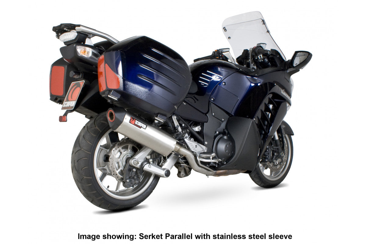 Kawasaki GTR 1400 (2007–2018) Scorpion Exhaust Serket Parallel Slip-on - Carbon Fibre