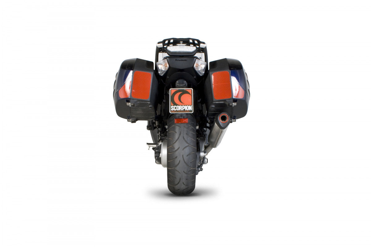 Kawasaki GTR 1400 (2007–2018) Scorpion Exhaust Serket Parallel Slip-on - Brushed Stainless
