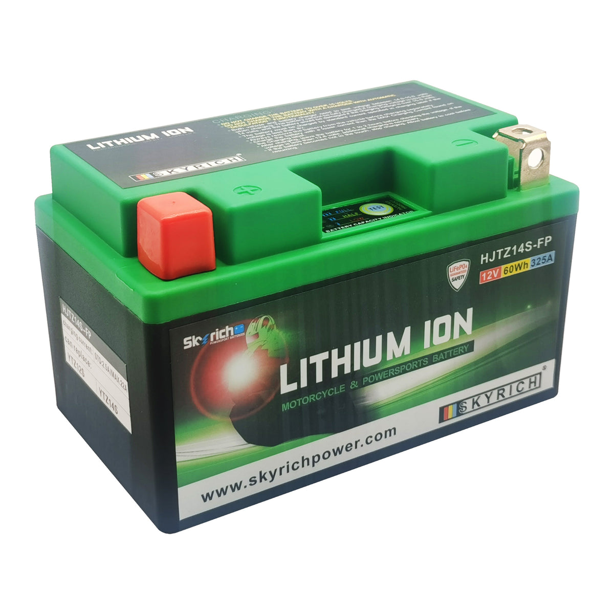 SkyRich Lithium Ion 12V 11Ah Battery HJTZ12S-FP-SI Replaces YTZ12-S