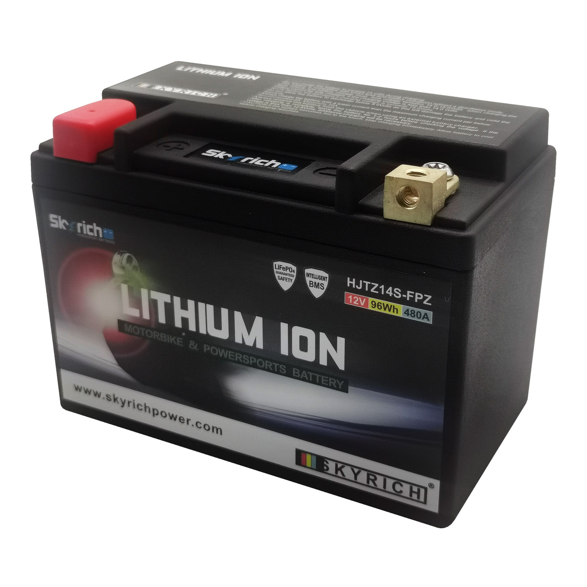 SkyRich Lithium 12V 5Ah Ion Battery HJTZ14S-FP Replaces YTZ14-S