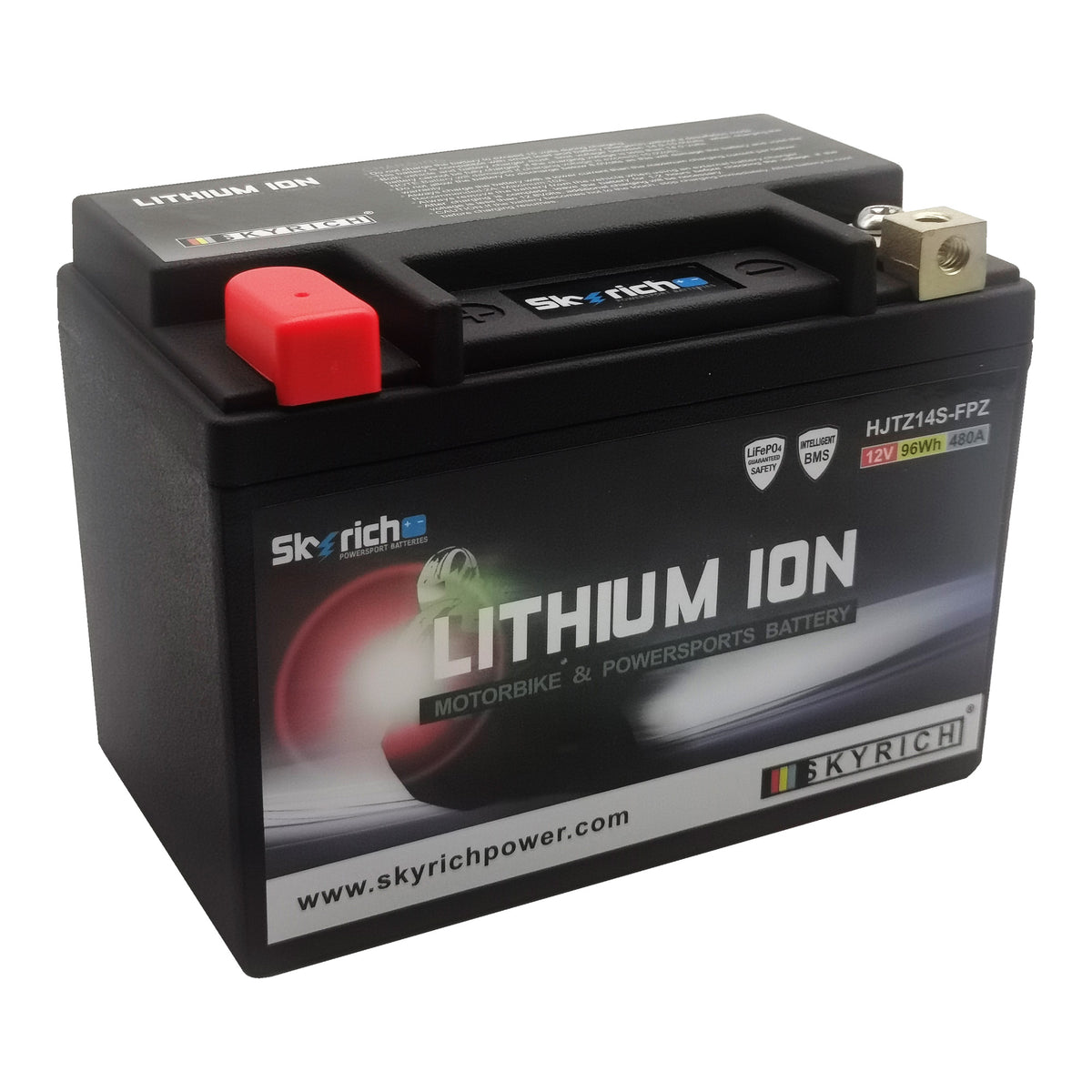 SkyRich Lithium 12V 5Ah Ion Battery HJTZ14S-FP Replaces YTZ14-S