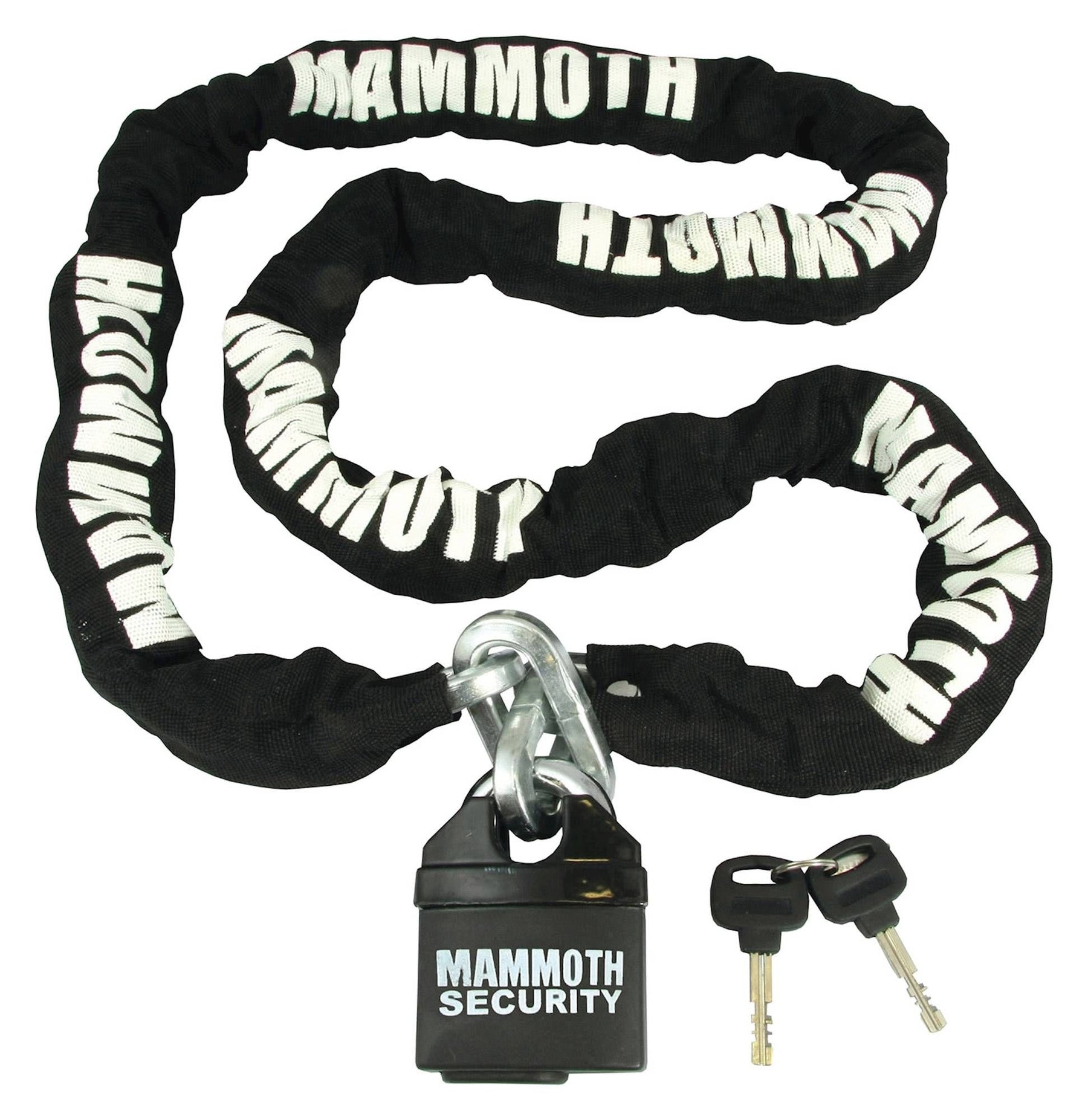 Vespa Lambretta Scooter Motorcycle Motorbike Mammoth 10mm Square Lock & Chain - Mammoth