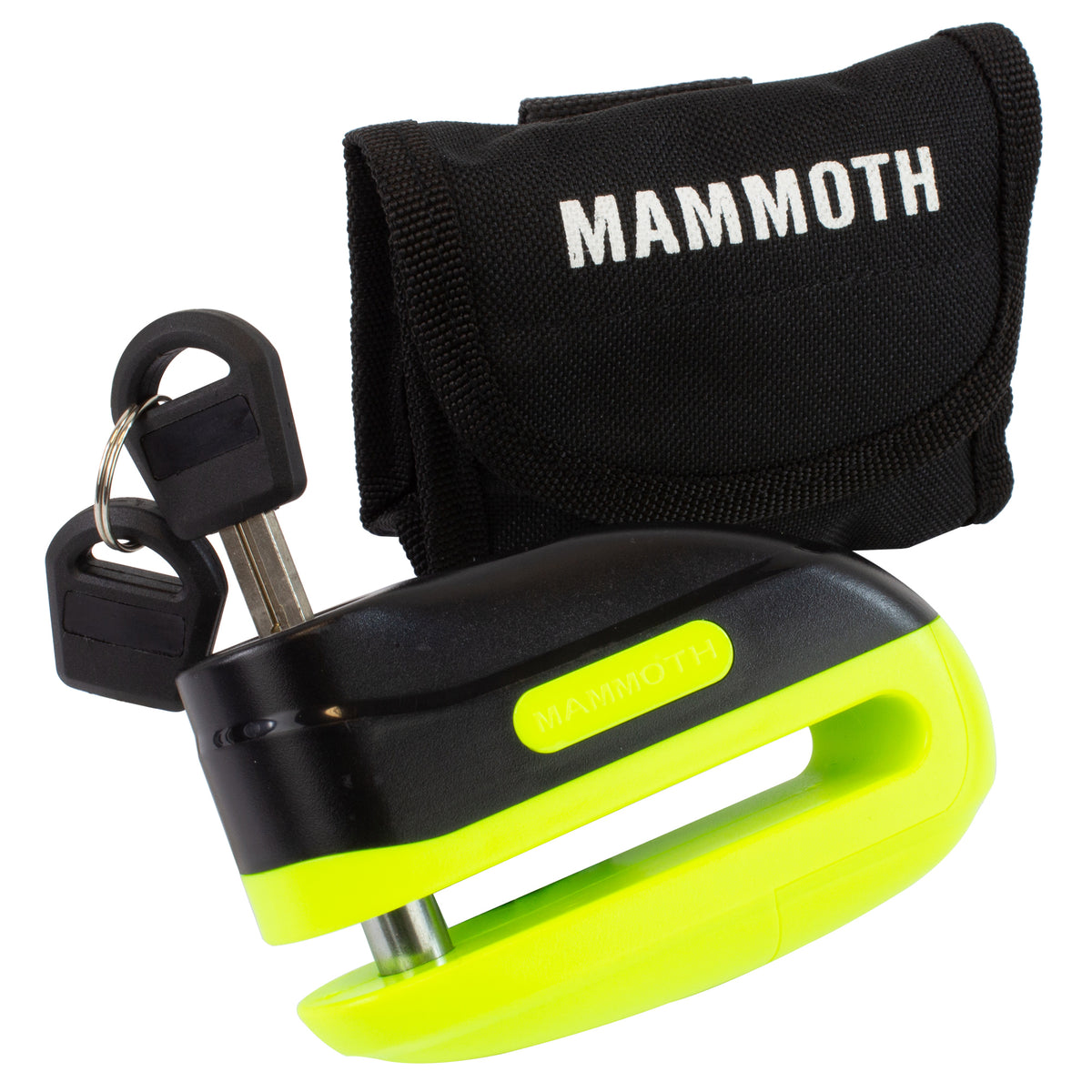 Mammoth Security Rogue Motorcycle Motorbike Scooter Disc Lock 10mm Yellow