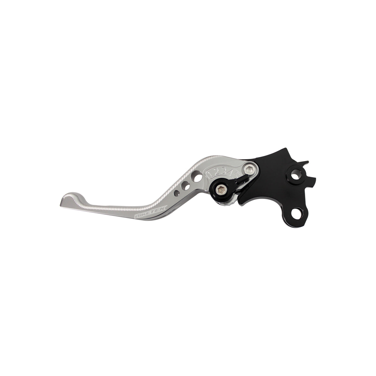 BikeTek Adjustable CNC Lever Short Clutch - Titanium / Black Adjuster - #C103S