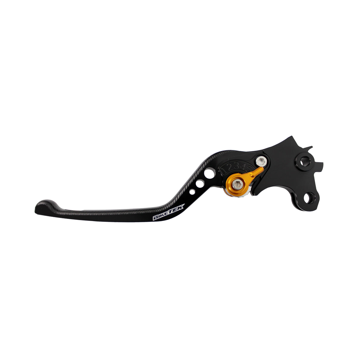 BikeTek Adjustable CNC Lever Long Clutch - Black / Gold Adjuster - #C117 - Beedspeed