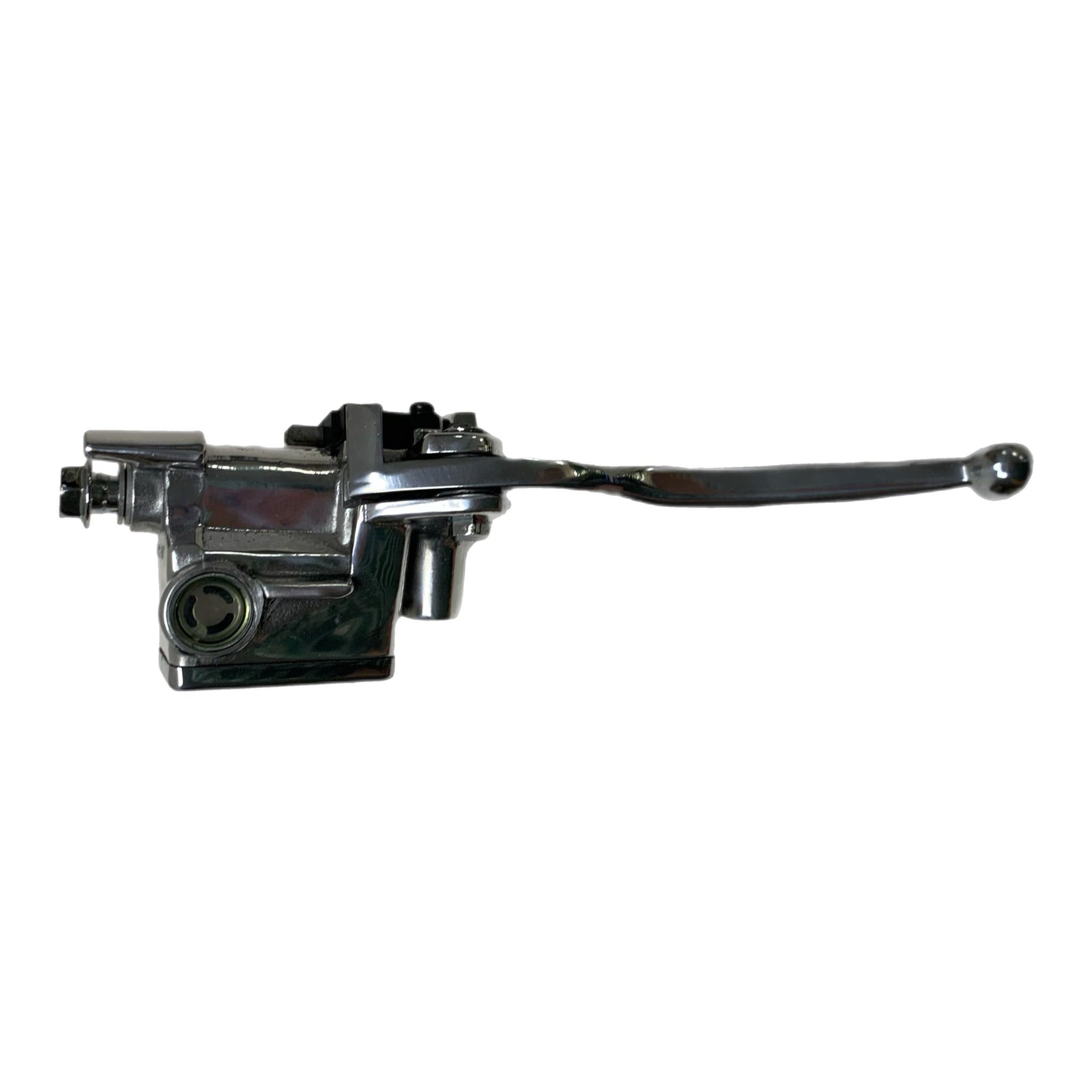 Lambretta - OutBoard Front Disc Master Cylinder, Nissin Polished - Unaltered
