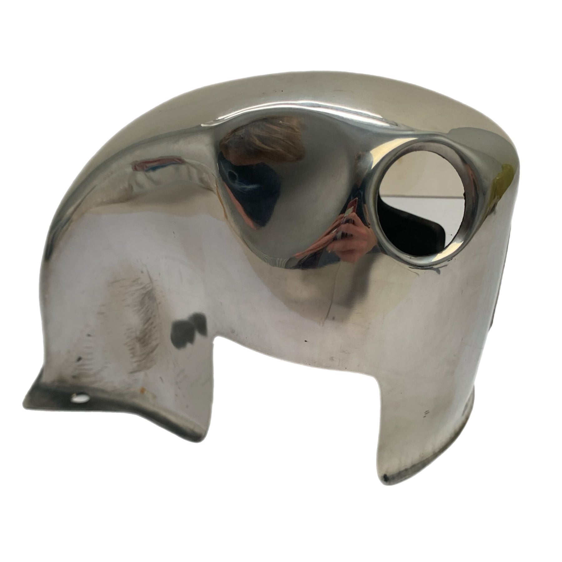 Lambretta GP DL Cylinder Head Cowling - Polished Stainless Steel