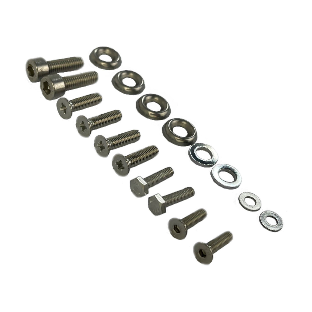 Lambretta Series 2 3 Li GP SX TV Horncover & Grill Fixing Kit - Stainless Steel