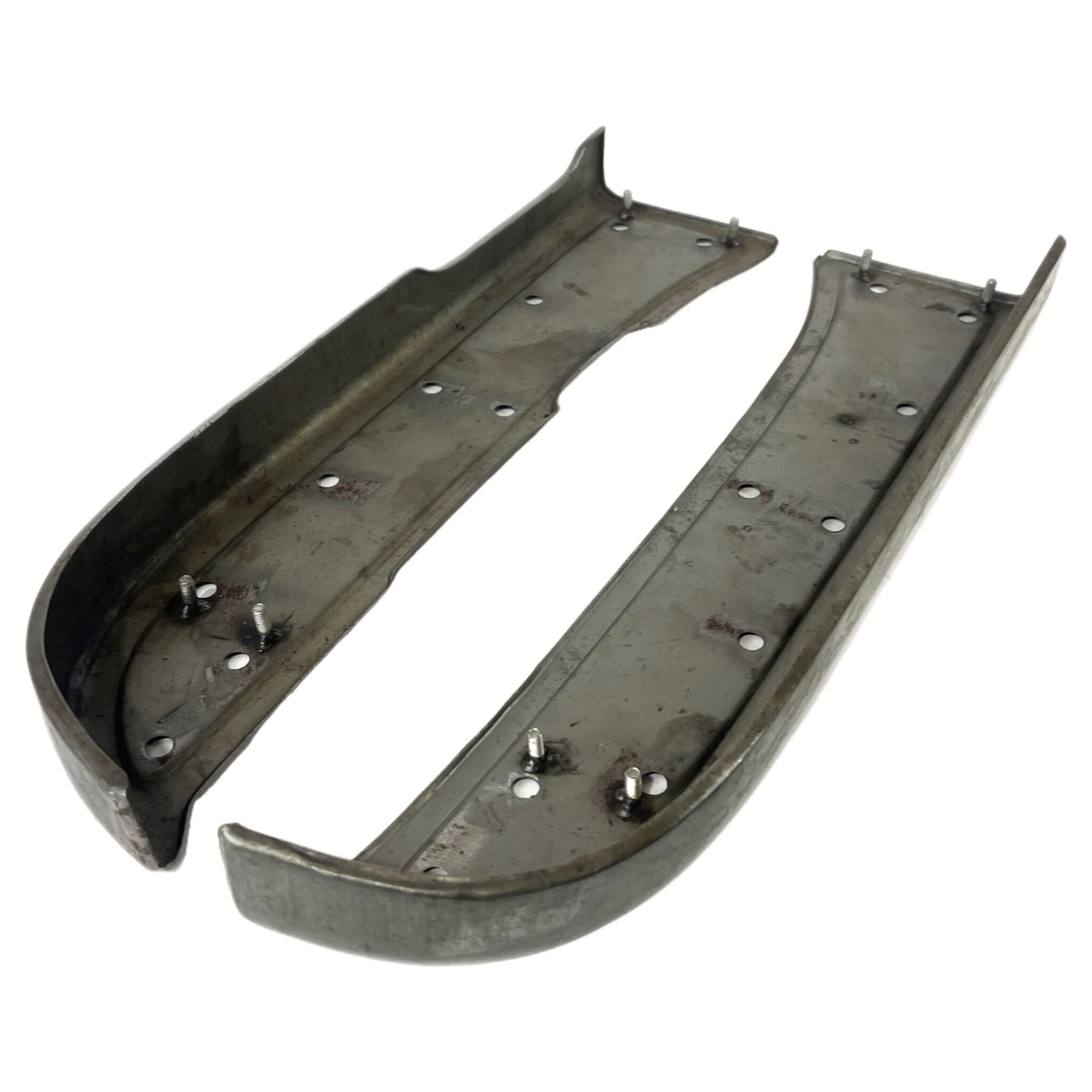 Lambretta LD Rear Runner Boards - Pressed Bare Metal