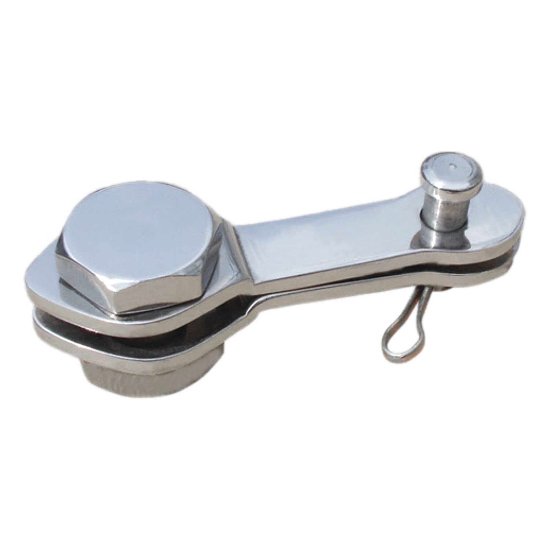 Lambretta Series 1-3 Li GP SX TV Rear Brake Pedal Cable Clamp - Polished Stainless Steel