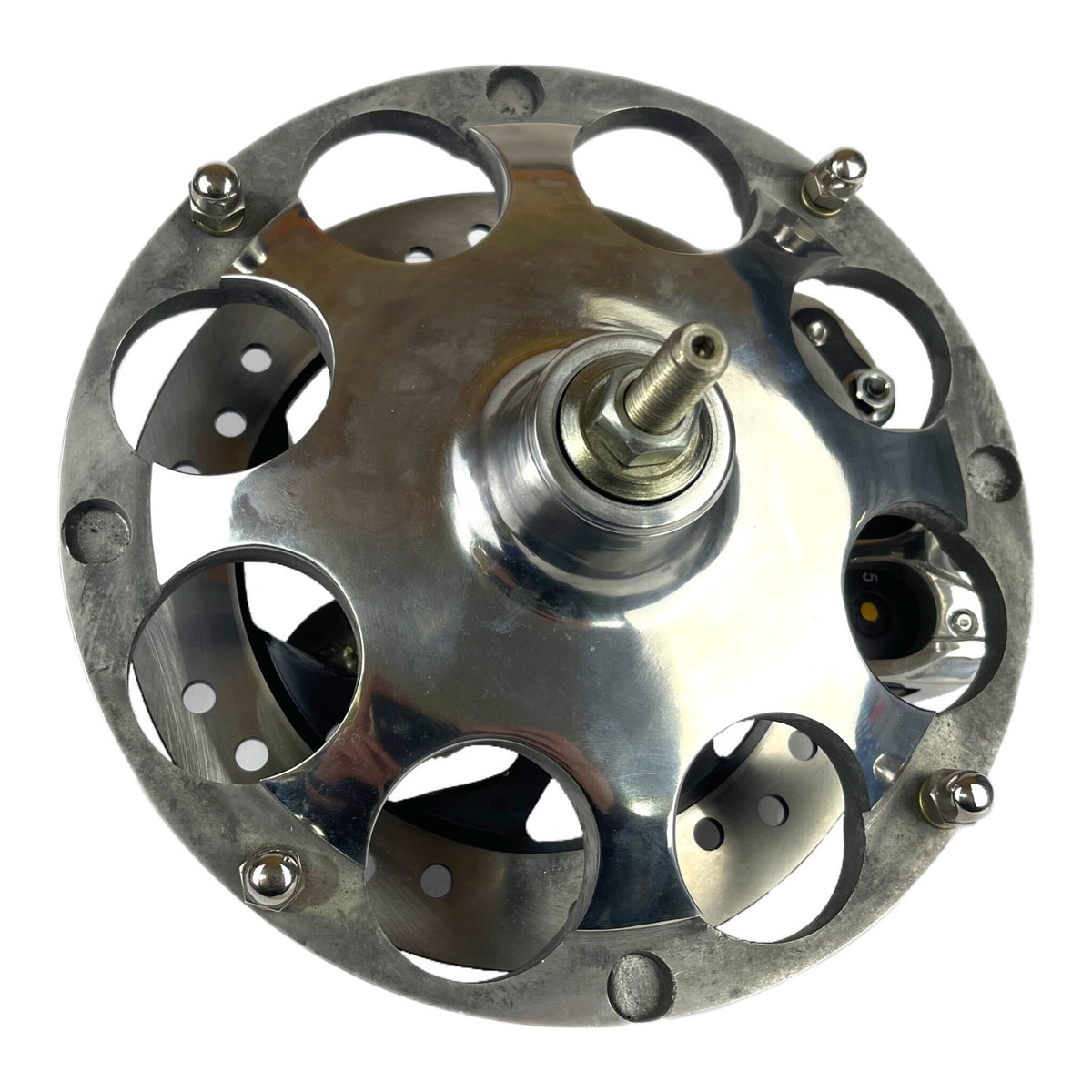 Lambretta S1-3 Li GP SX TV Billet Pepperpot OutBoard Front Disc Kit - Polished Alloy