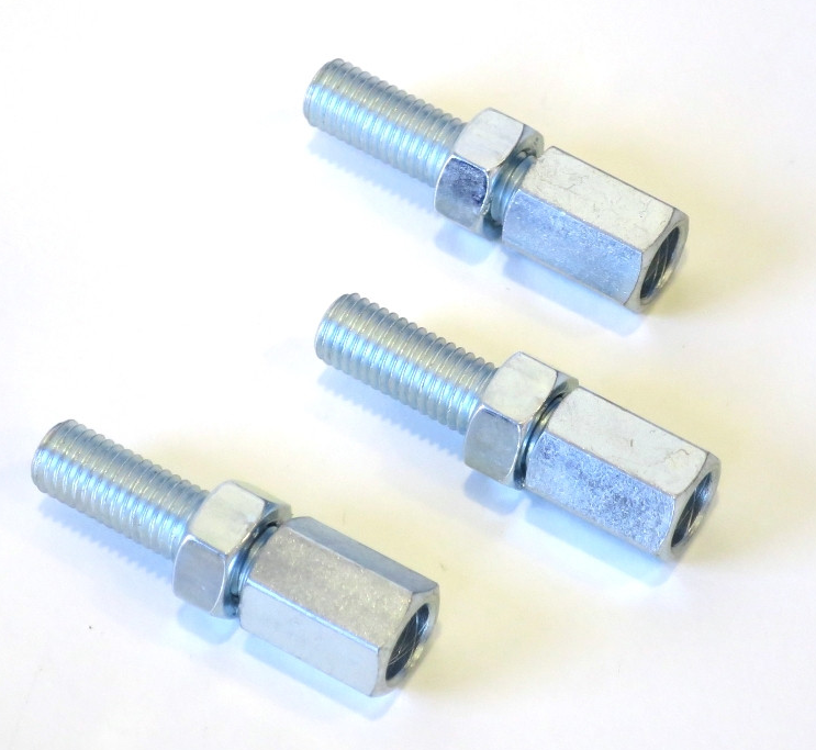 Lambretta S1-3 Li GP SX TV CASA PERFORMANCE Extended Neck Cable Adjusters - Zinc Plated