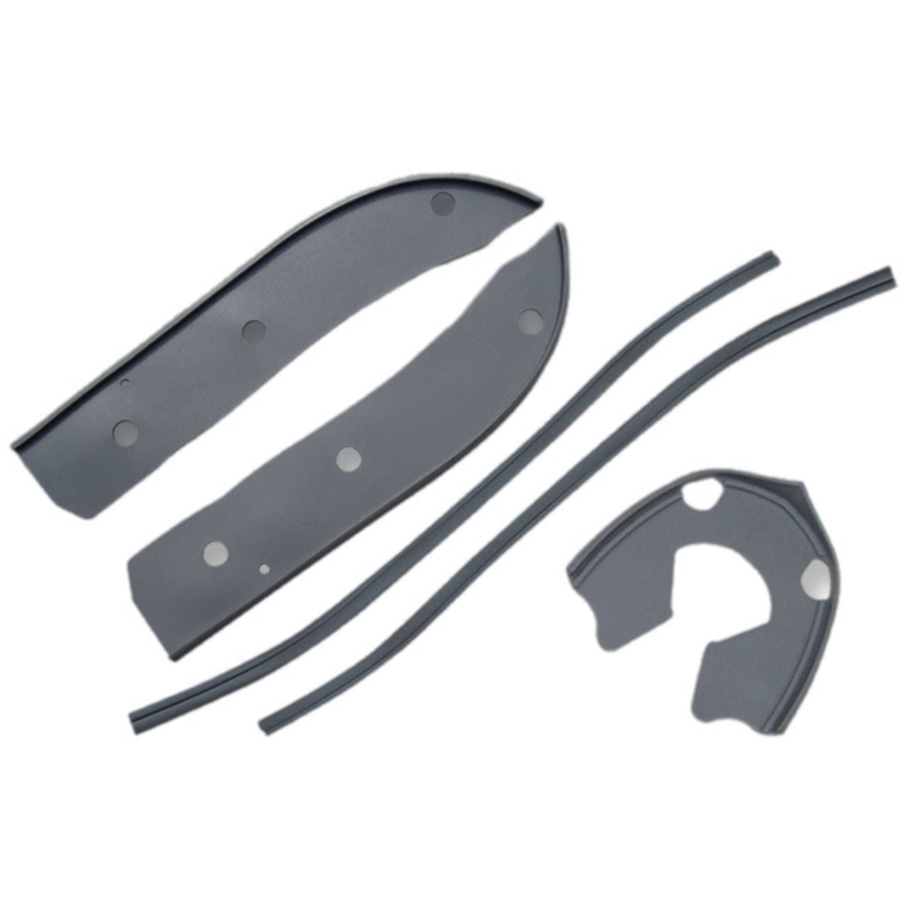 Lambretta Series 3 Li Serveta Horncover & Front Mudguard Rubber Kit Grey