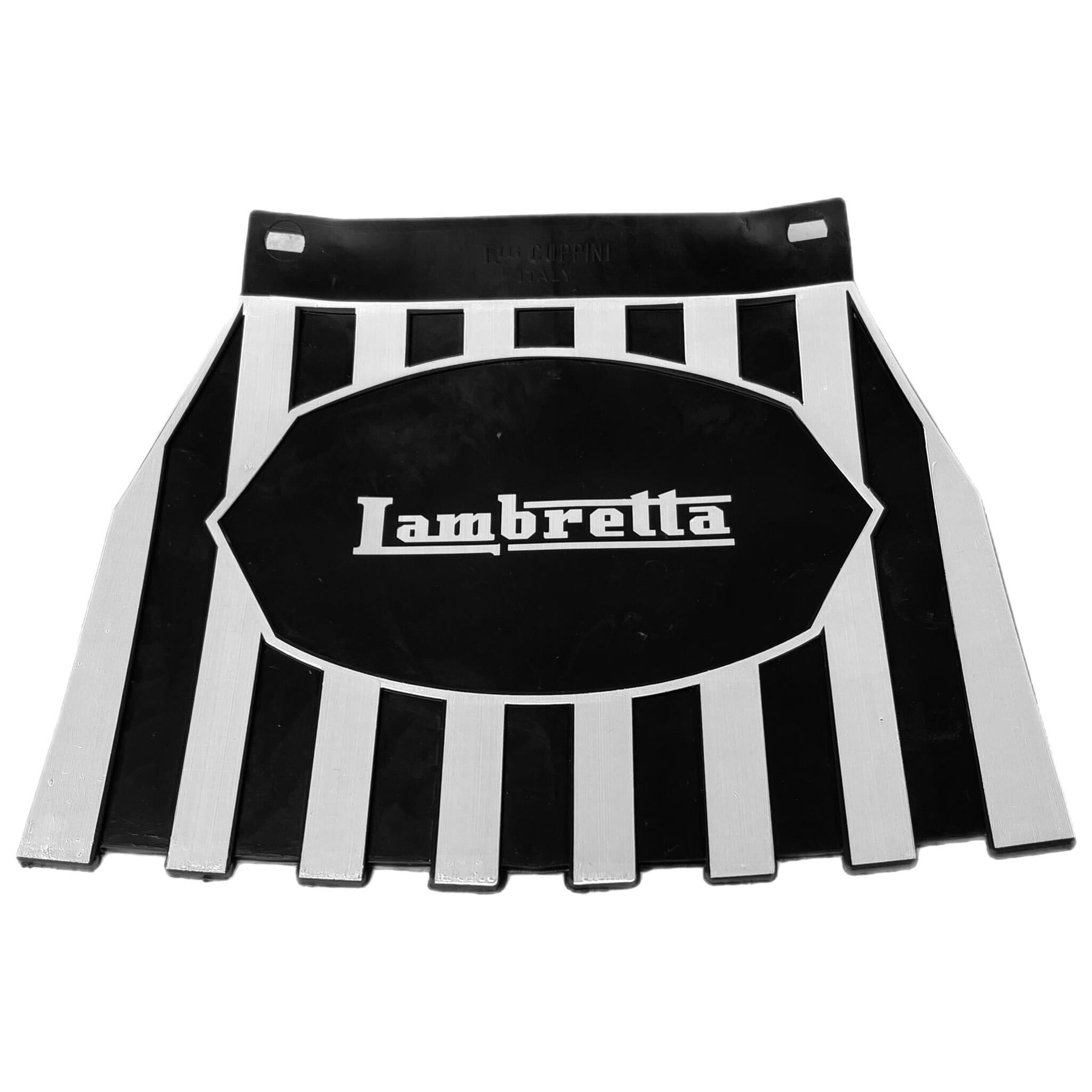 Lambretta Series 1-3 Li GP SX TV Europa Striped Mudflap Black & White