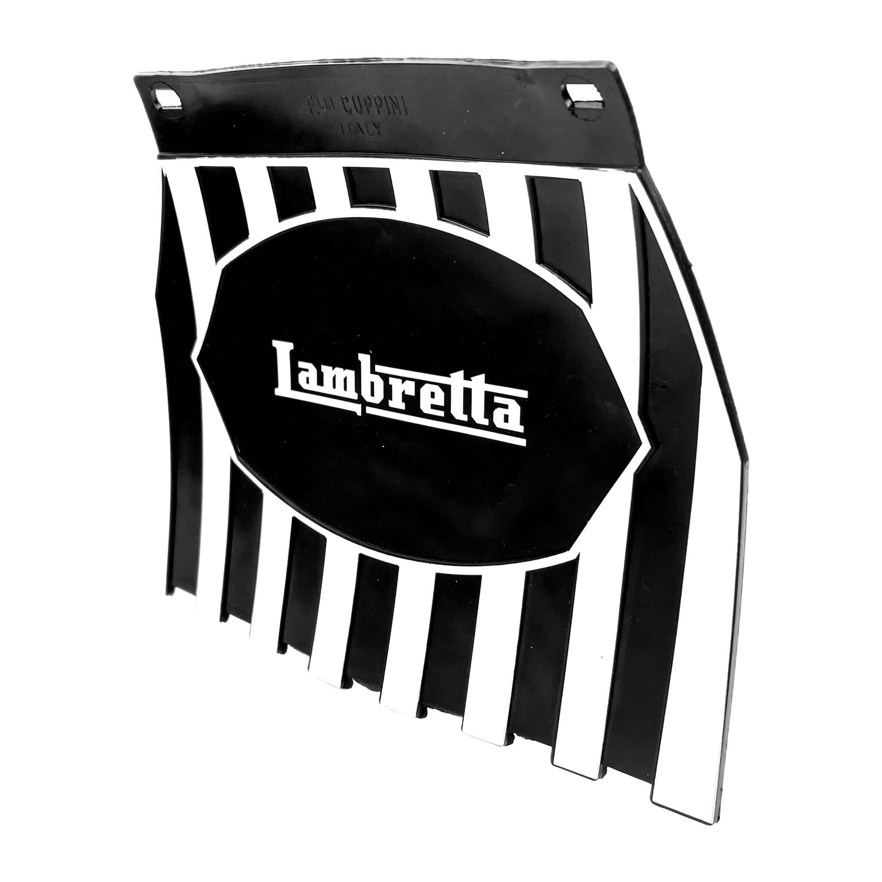 Lambretta Series 1-3 Li GP SX TV Europa Striped Mudflap Black & White