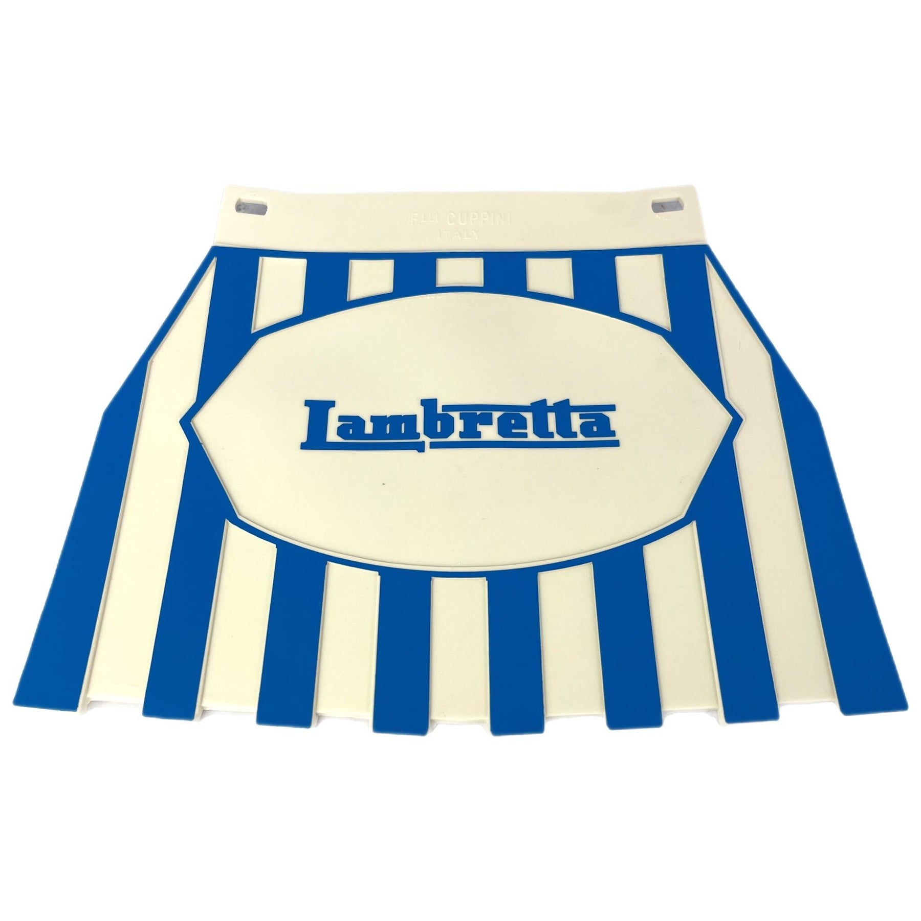 Lambretta Series 1-3 Li GP SX TV Europa Striped Mudflap Blue & White