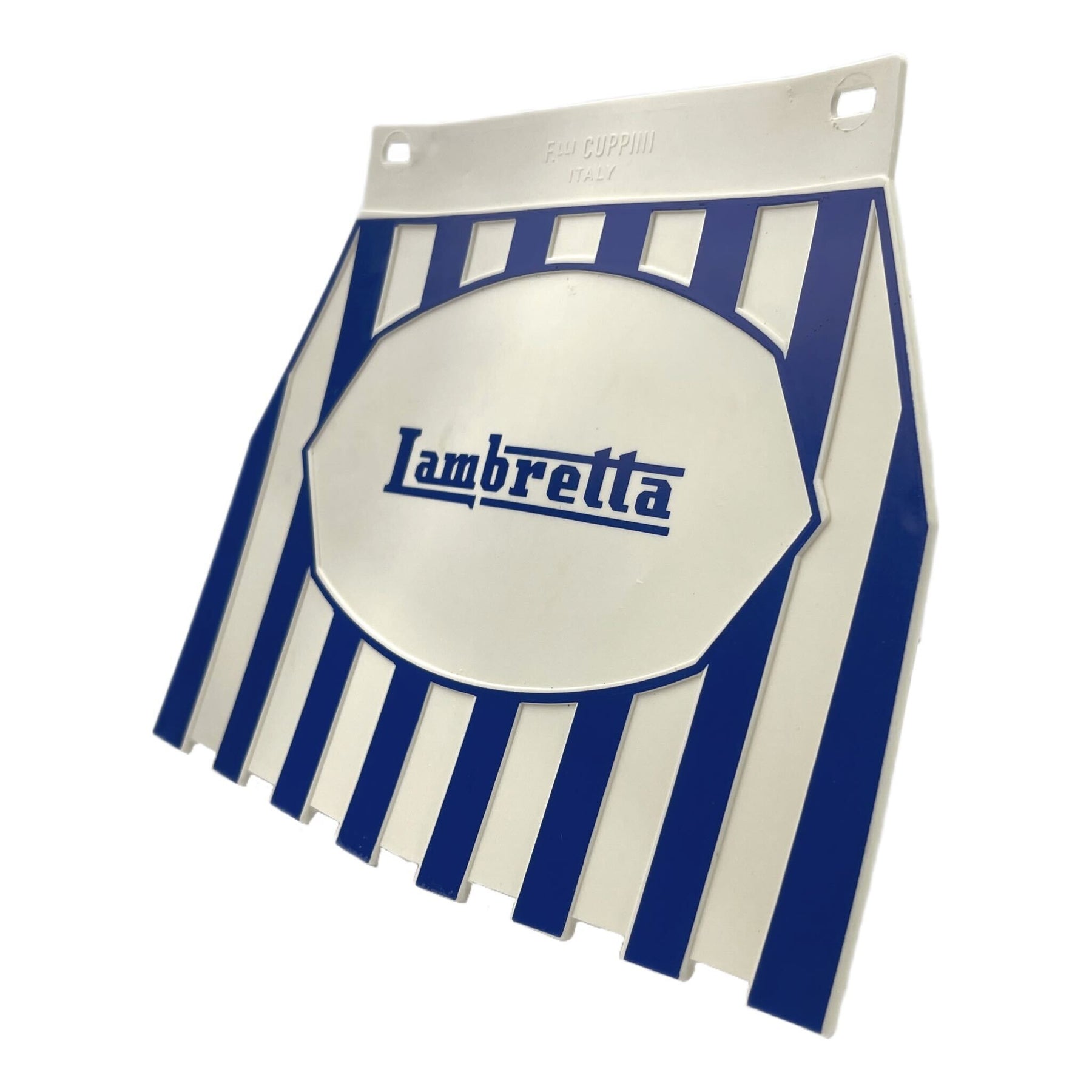 Lambretta Series 1-3 Li GP SX TV Europa Striped Mudflap Blue & White