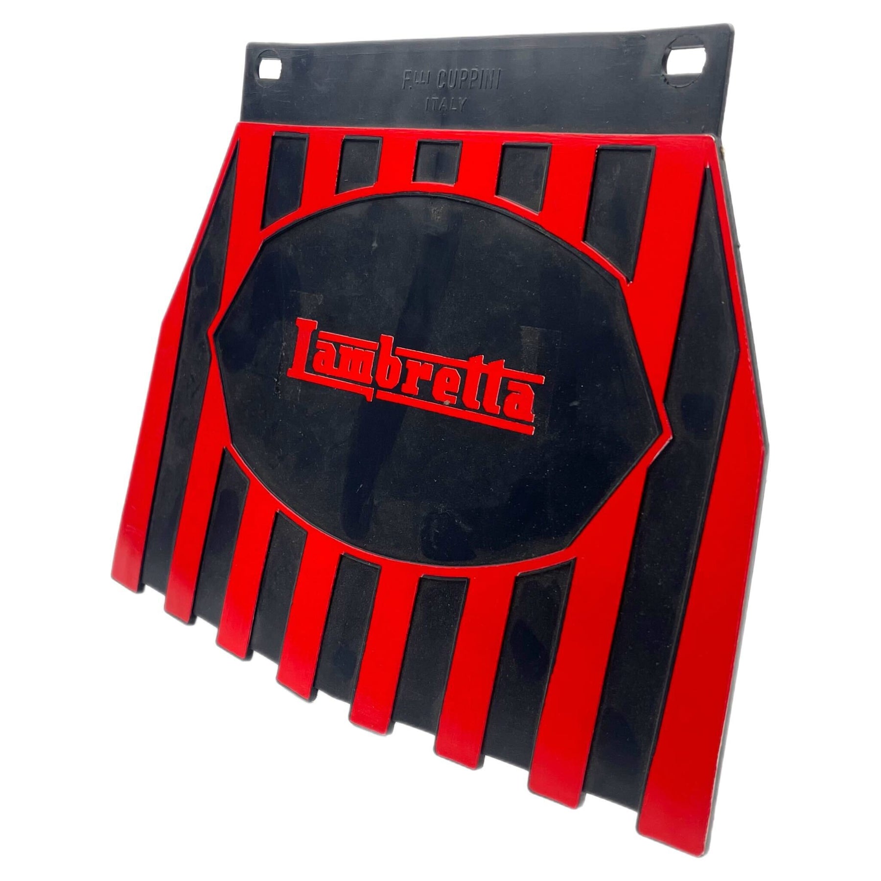 Lambretta Series 1-3 Li GP SX TV Europa Striped Mudflap Red & Black