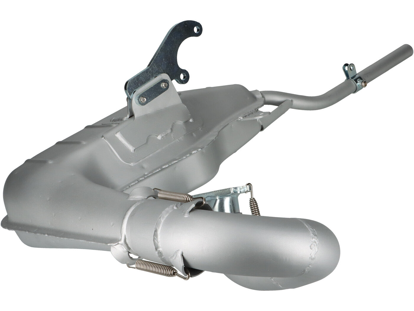 Lambretta Series 1 2 3 Li GP SX TV BGM Pro Clubman Exhaust V4 - Silver