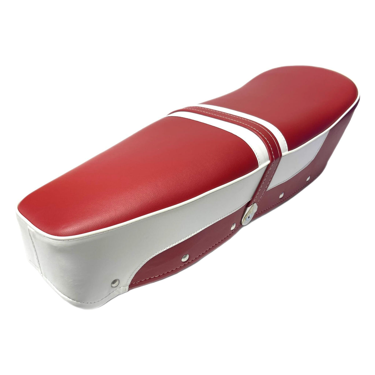 Lambretta Series 1 2 3 Li GP SX TV Dual Bench Seat - Maroon & White