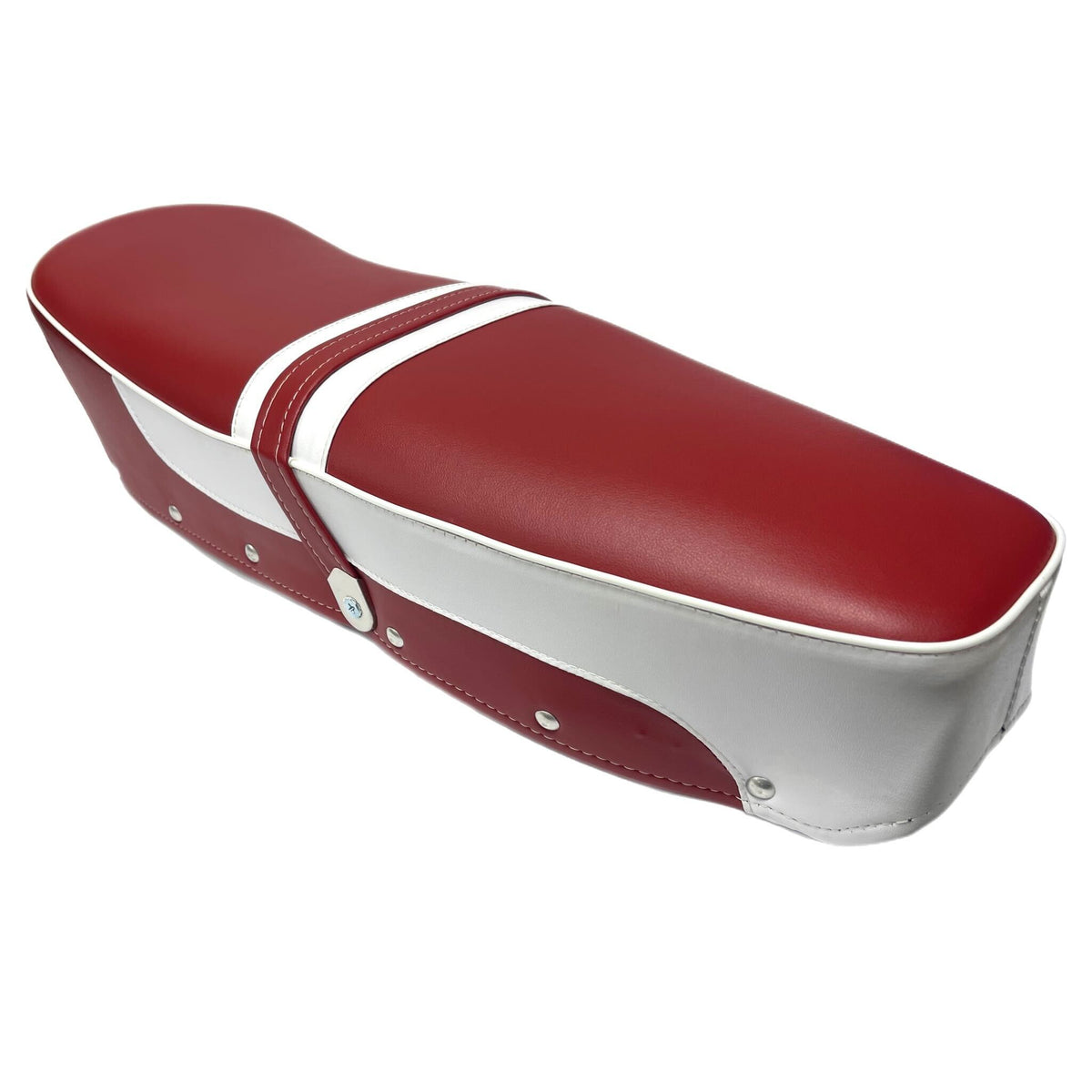 Lambretta Series 1 2 3 Li GP SX TV Dual Bench Seat - Maroon & White