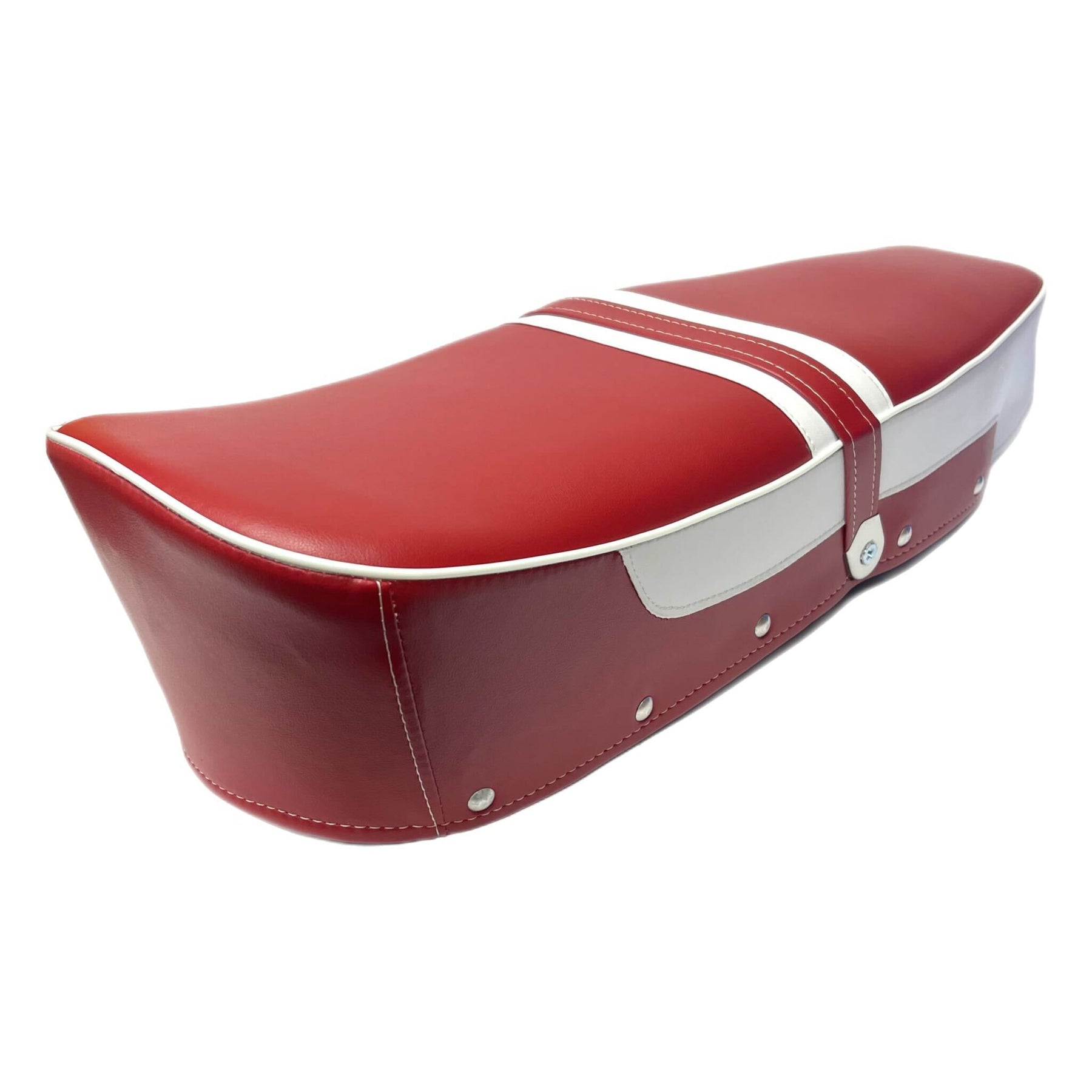 Lambretta Series 1 2 3 Li GP SX TV Dual Bench Seat - Maroon & White