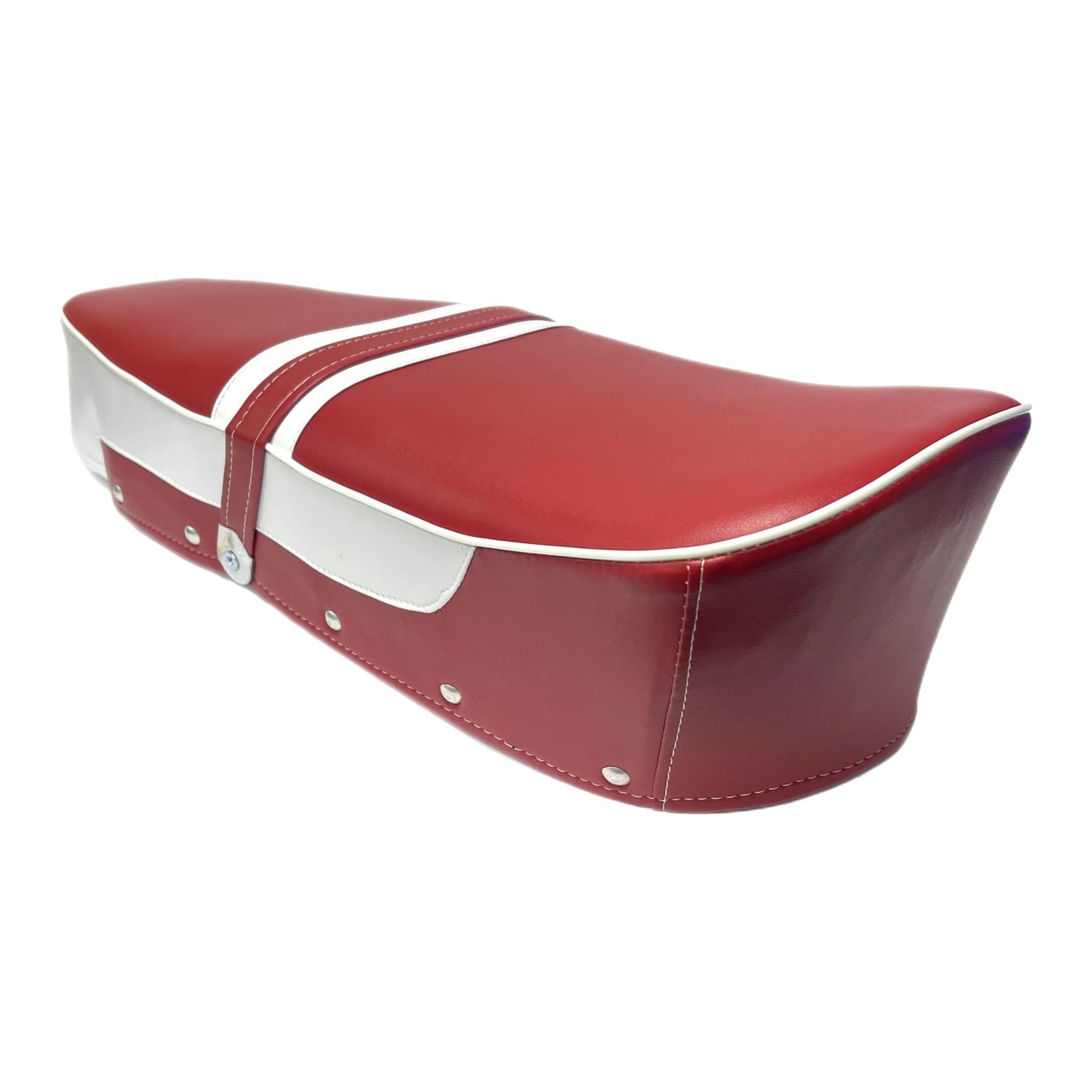 Lambretta Series 1 2 3 Li GP SX TV Dual Bench Seat - Maroon & White