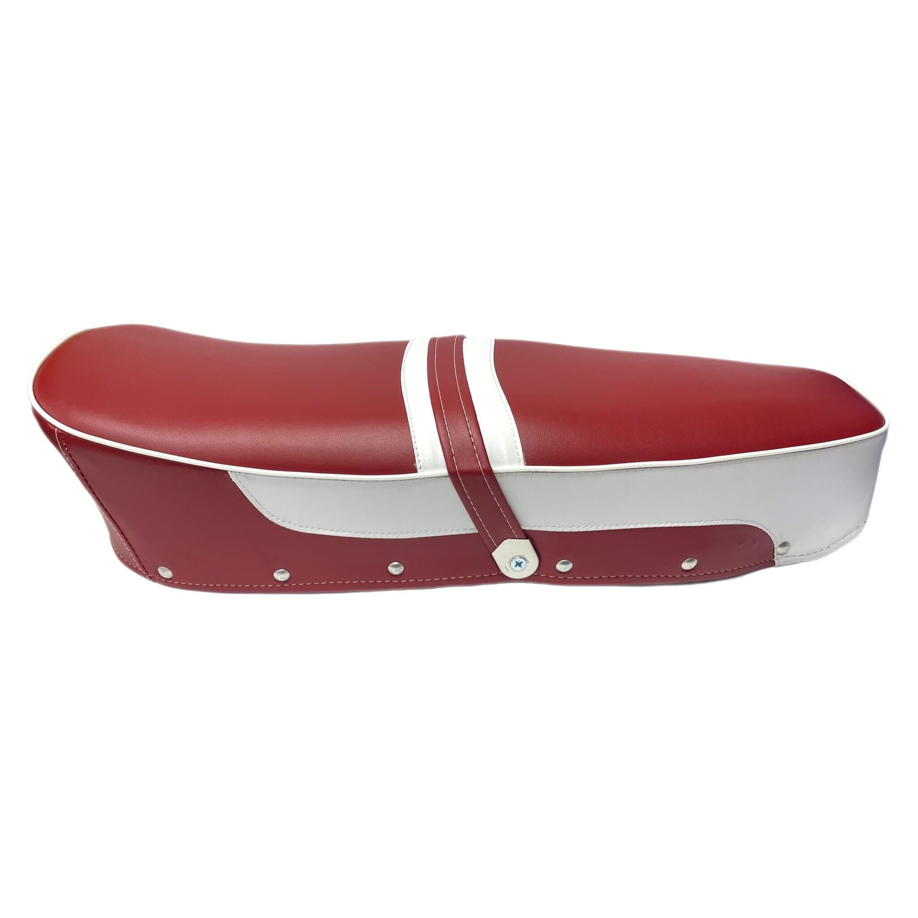 Lambretta Series 1 2 3 Li GP SX TV Dual Bench Seat - Maroon & White