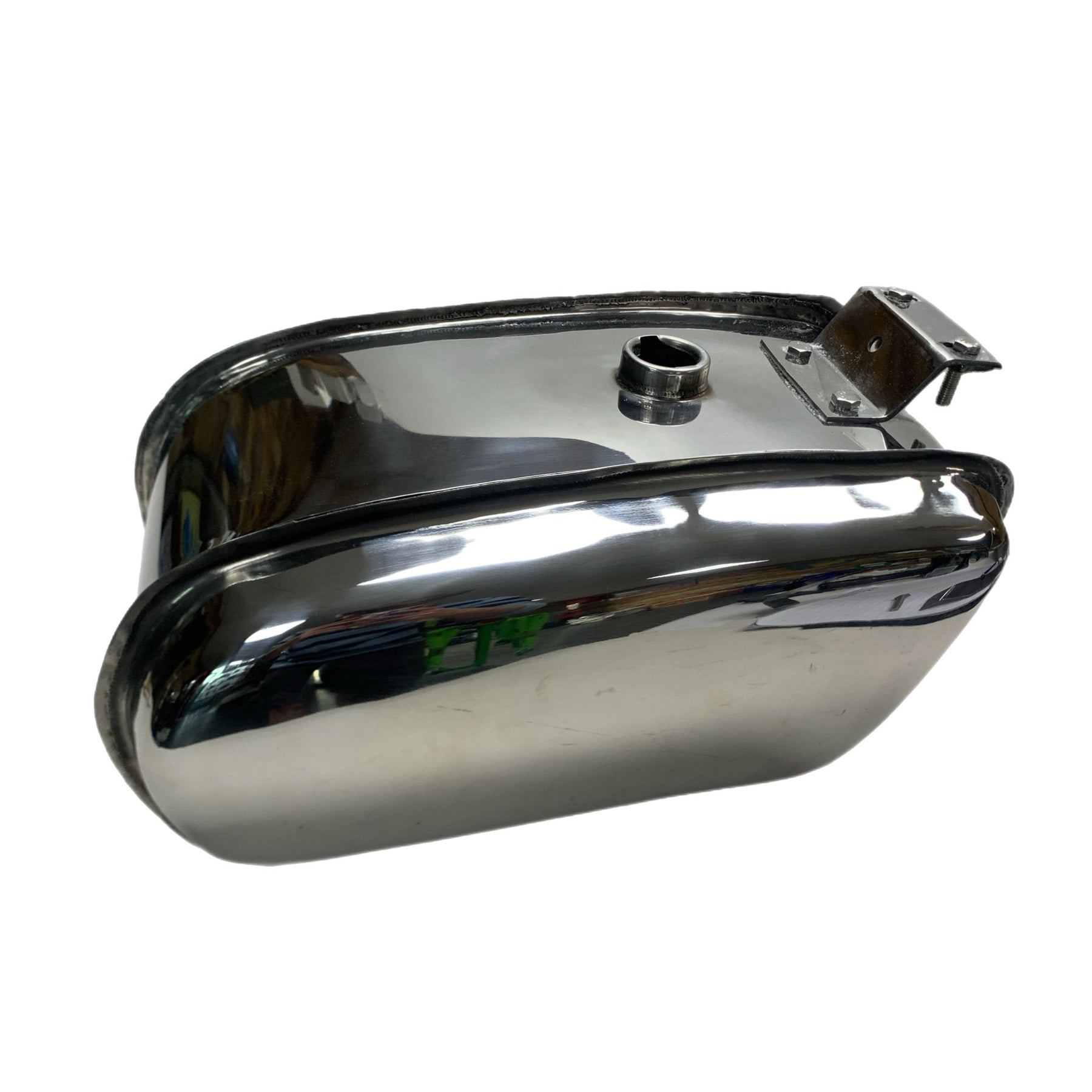 Lambretta Series 1-3 Li GP SX TV Long Range 17L Petrol Tank - Polished Stainless Steel