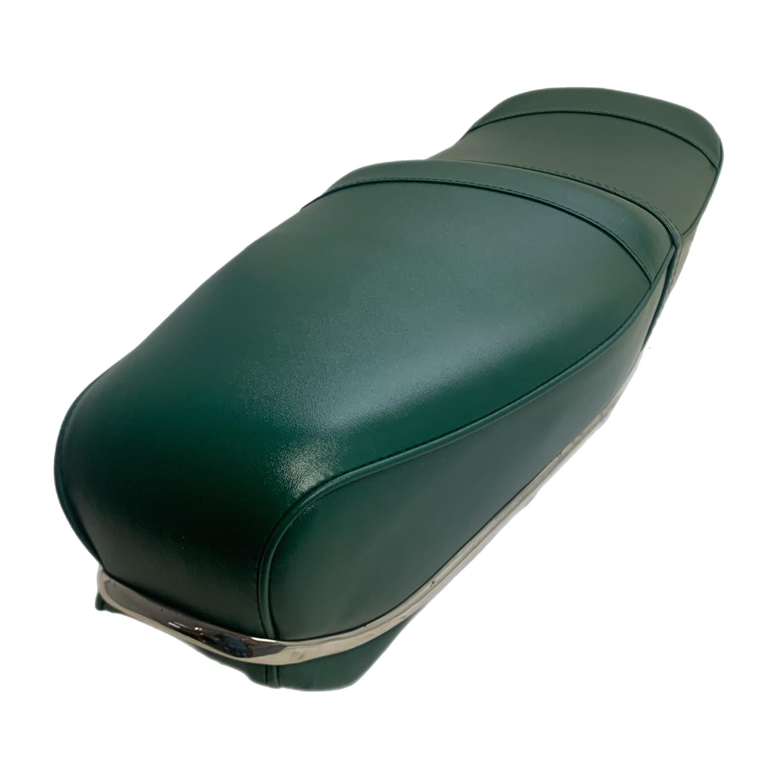 Lambretta Series 1 2 3 Li GP SX TV Pegasus Seat - Dark Green with Stainless Steel Trim