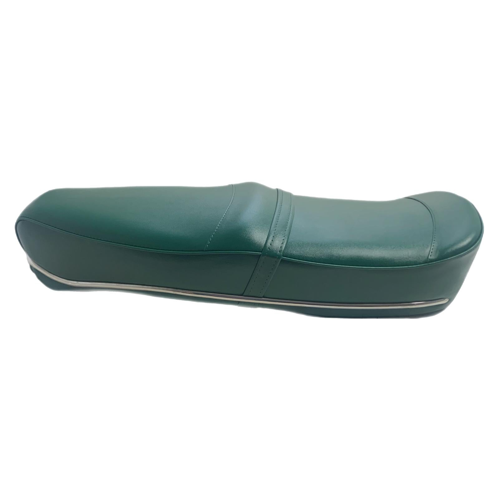 Lambretta Series 1 2 3 Li GP SX TV Pegasus Seat - Dark Green with Stainless Steel Trim