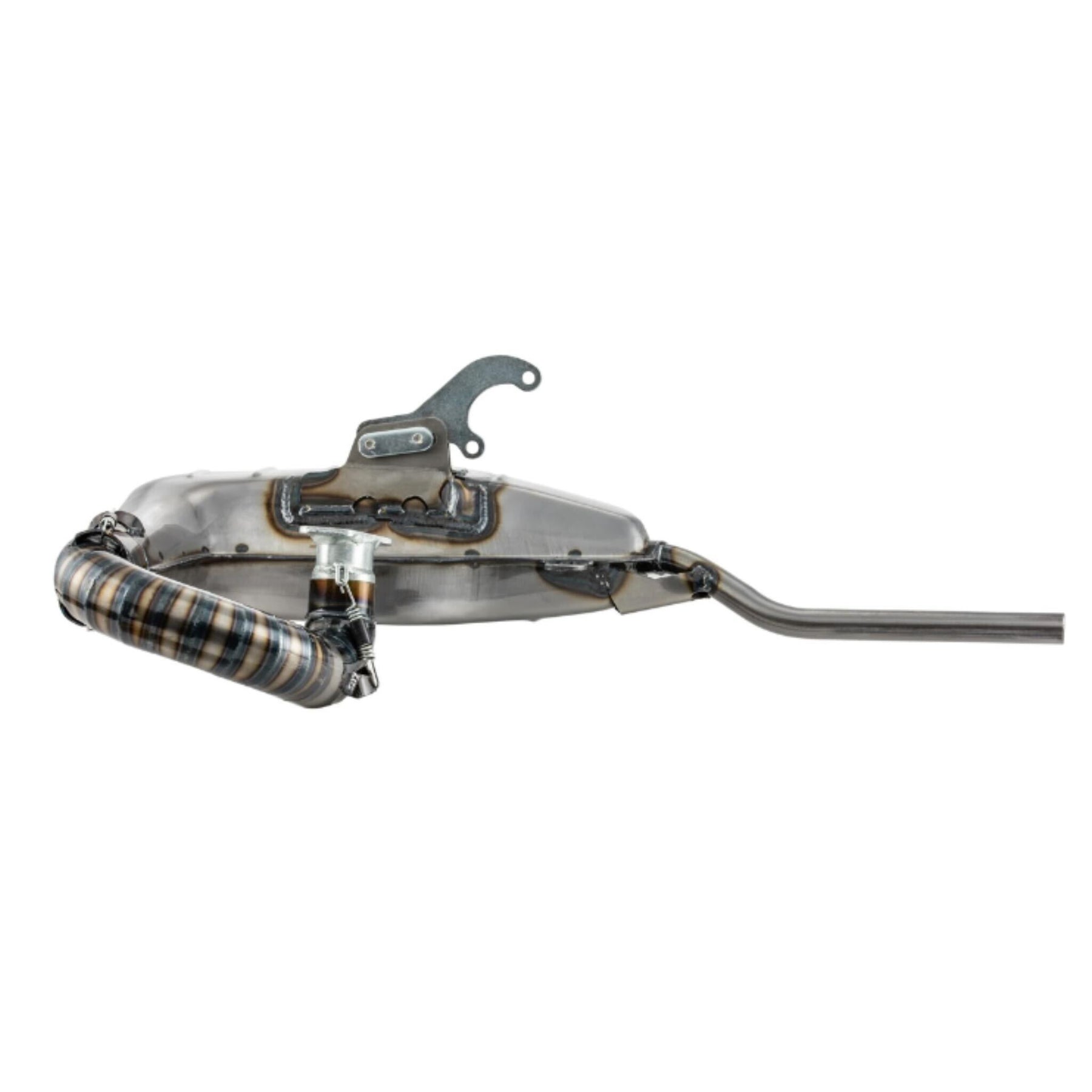 Lambretta Series 1 2 3 Li GP SX TV SIP Clubsport Clubman Racing Exhaust - Bare Metal