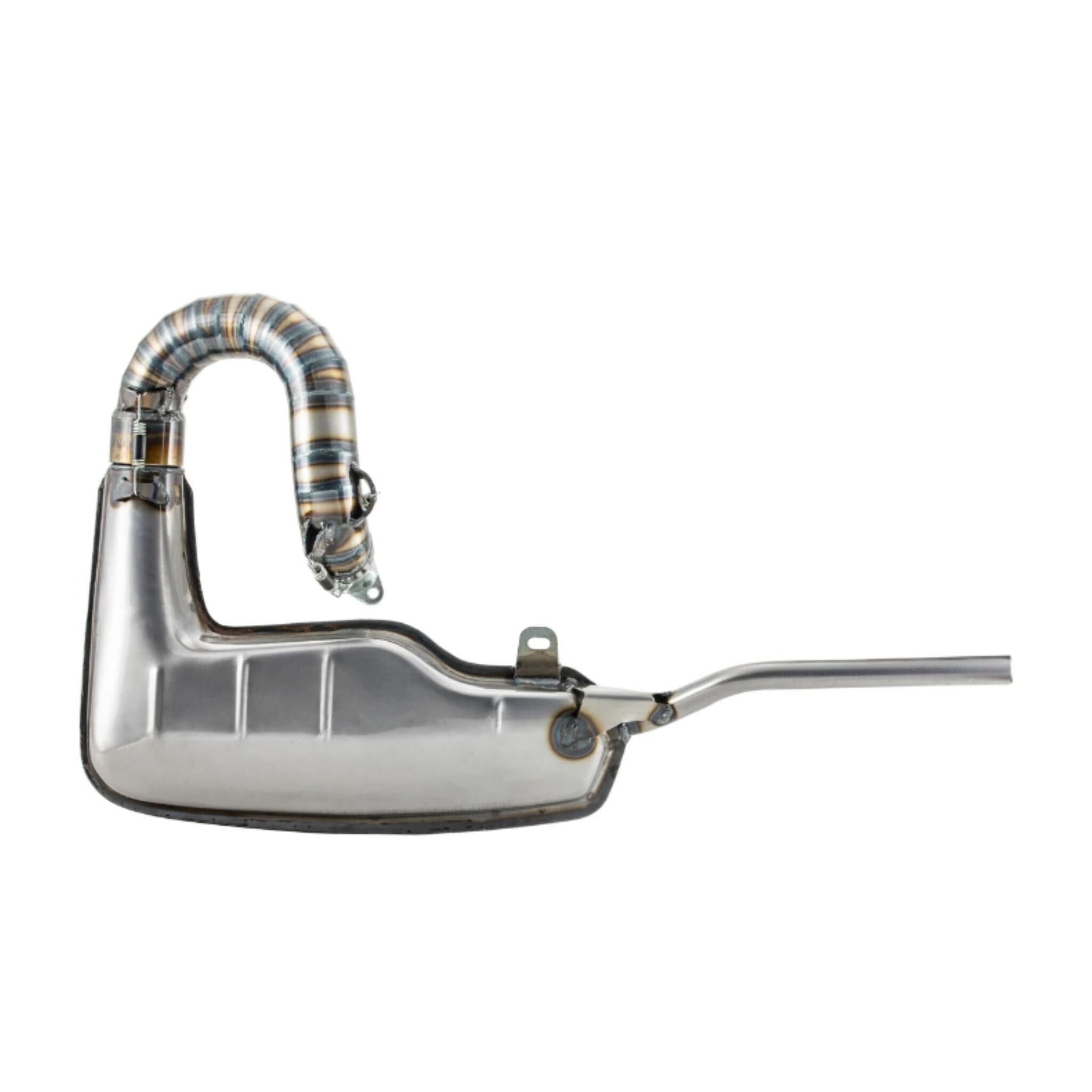 Lambretta Series 1 2 3 Li GP SX TV SIP Clubsport Clubman Racing Exhaust - Bare Metal