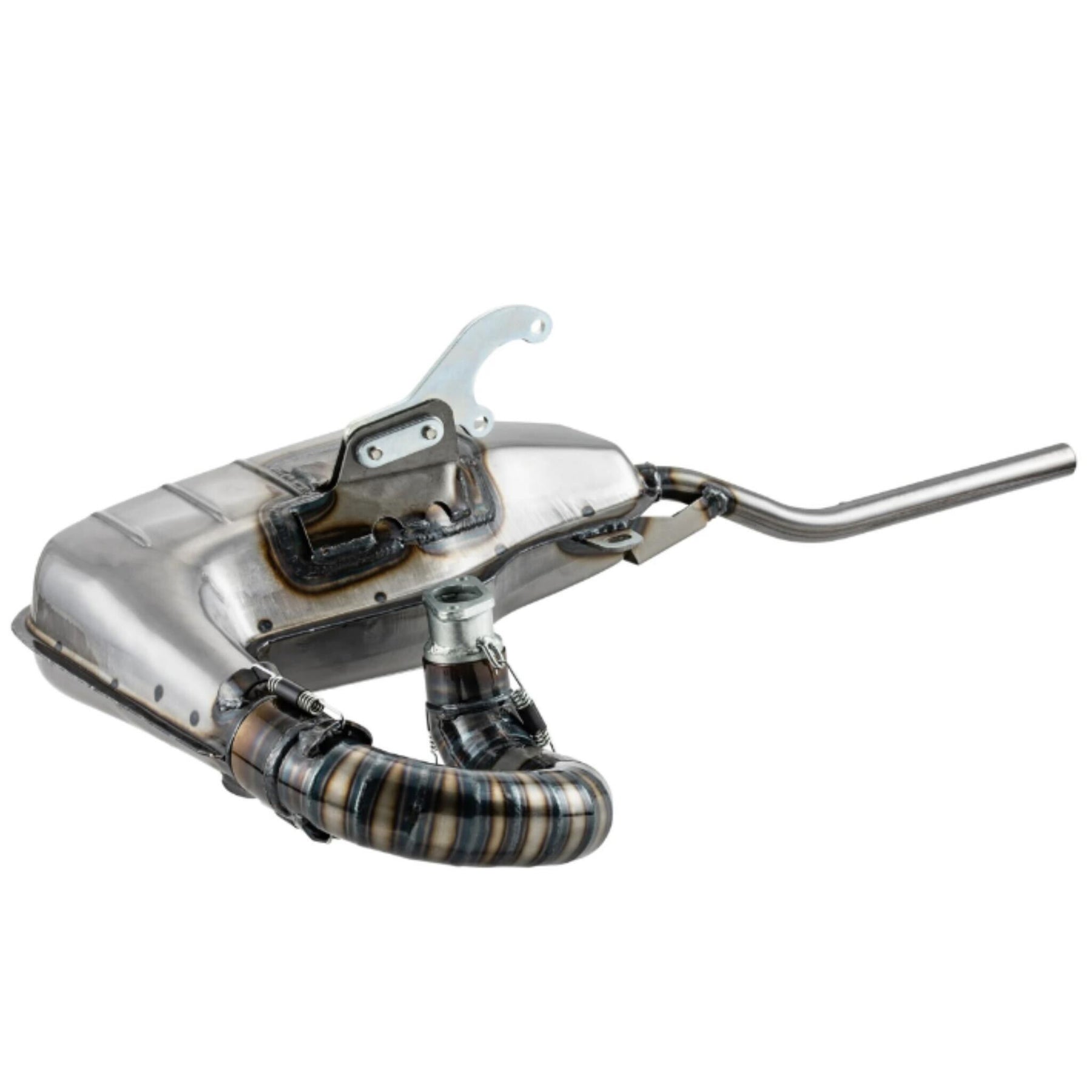 Lambretta Series 1 2 3 Li GP SX TV SIP Clubsport Clubman Racing Exhaust - Bare Metal