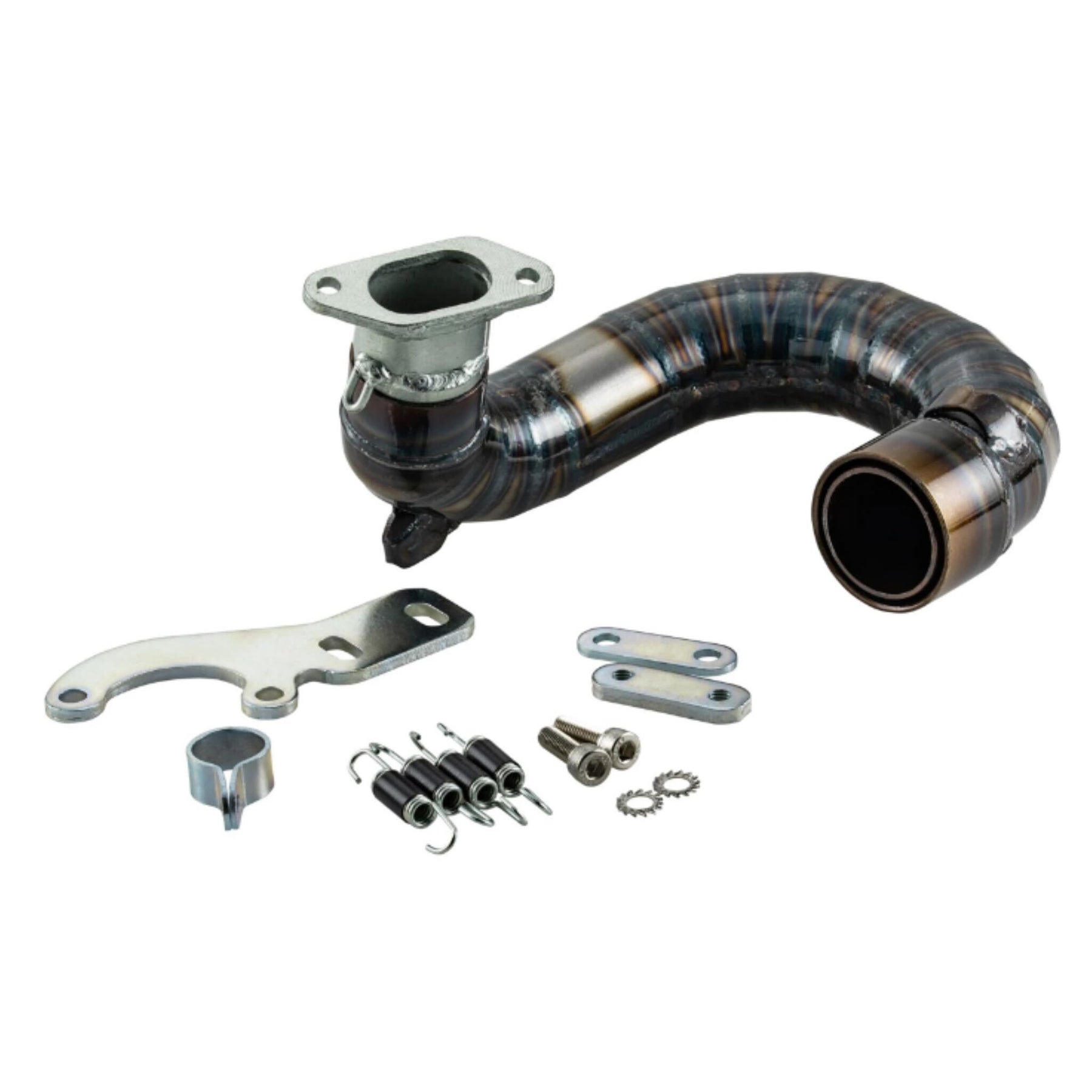 Lambretta Series 1 2 3 Li GP SX TV SIP Clubsport Clubman Racing Exhaust - Bare Metal