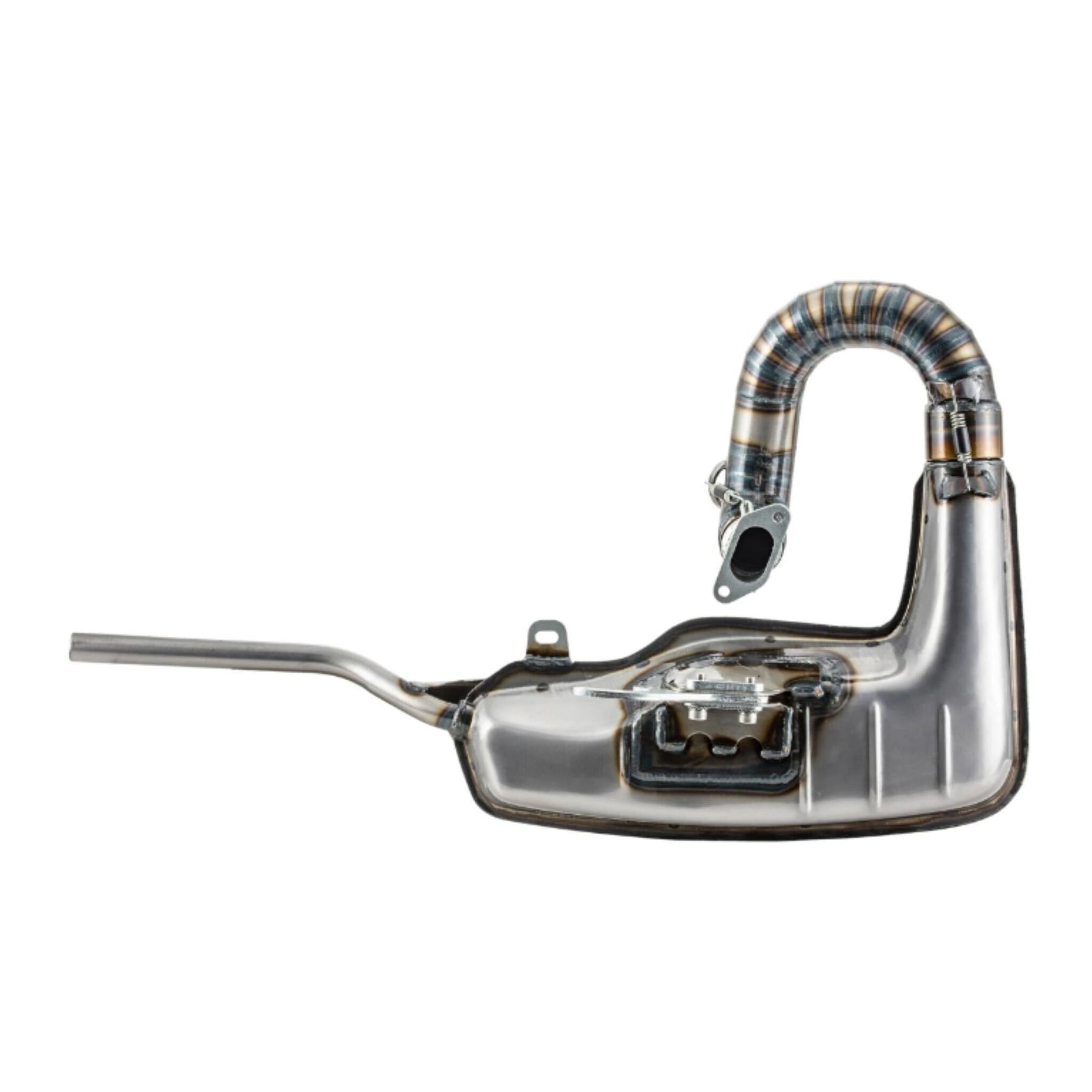 Lambretta Series 1 2 3 Li GP SX TV SIP Clubsport Clubman Racing Exhaust - Bare Metal