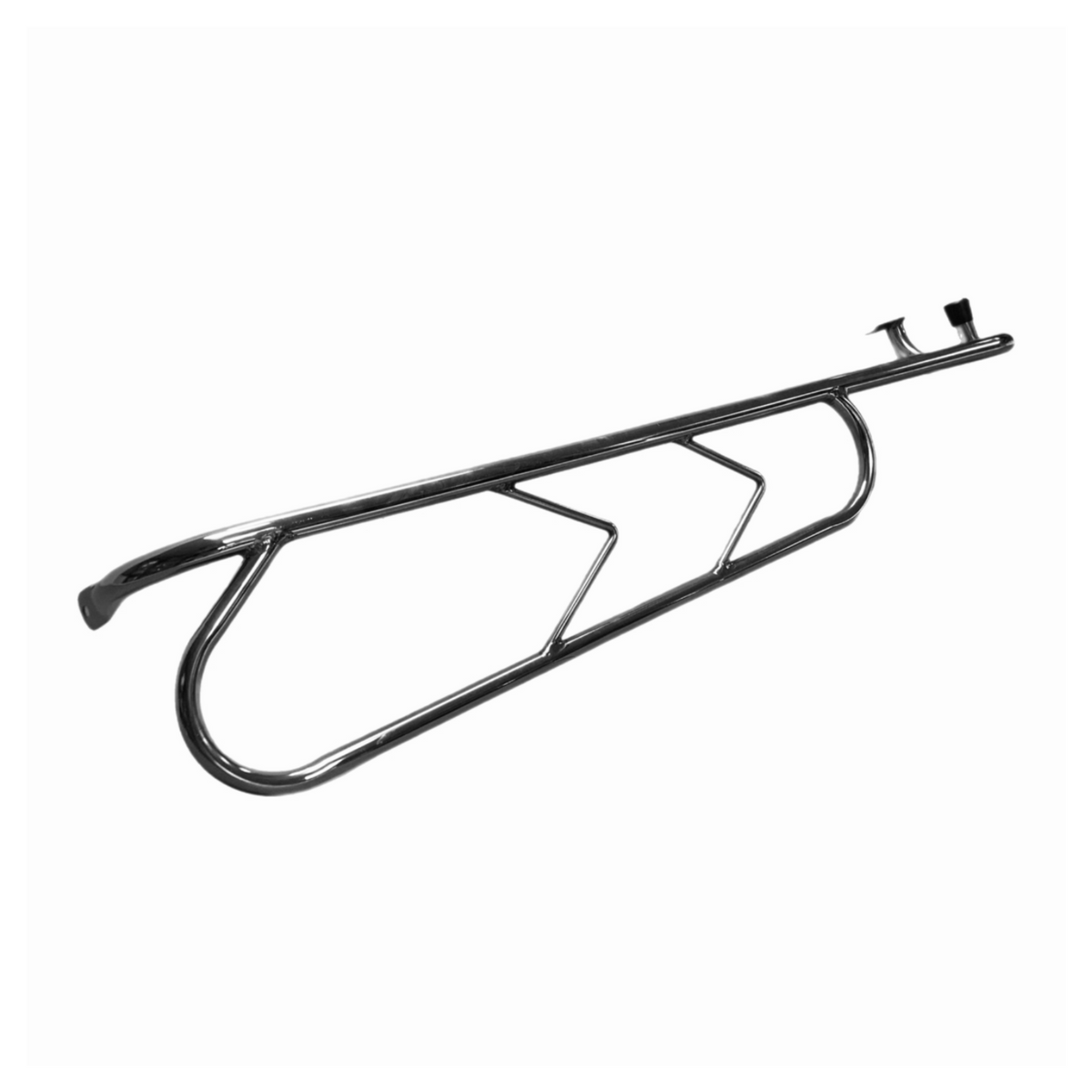 Lambretta Series 1 2 Li TV Rear Crash Bars Florida Style Fish Tail - Polished Stainless Steel