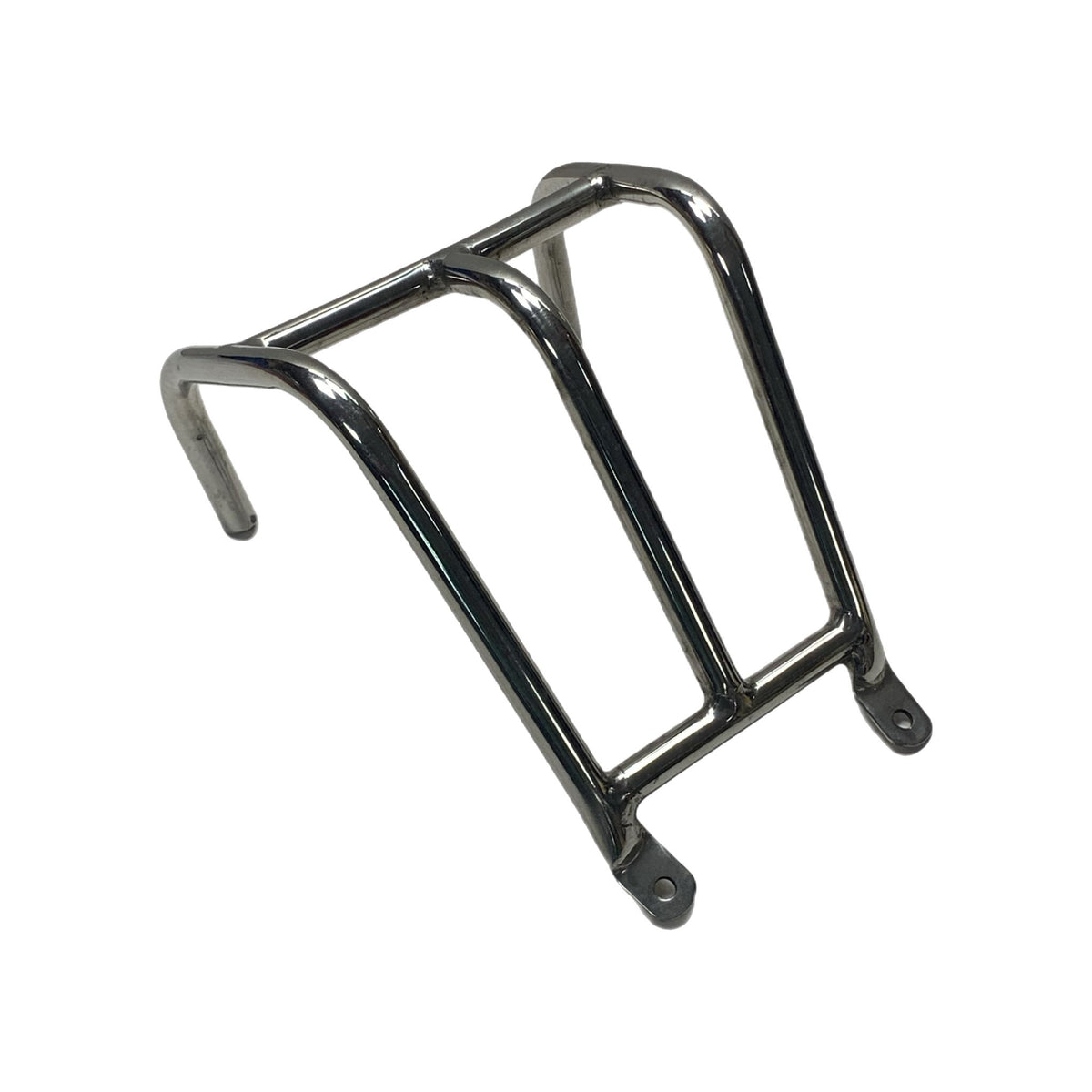 Lambretta Series 1 2 Li TV Rear Rack & Light Protector 2 in 1 - Polished Stainless Steel