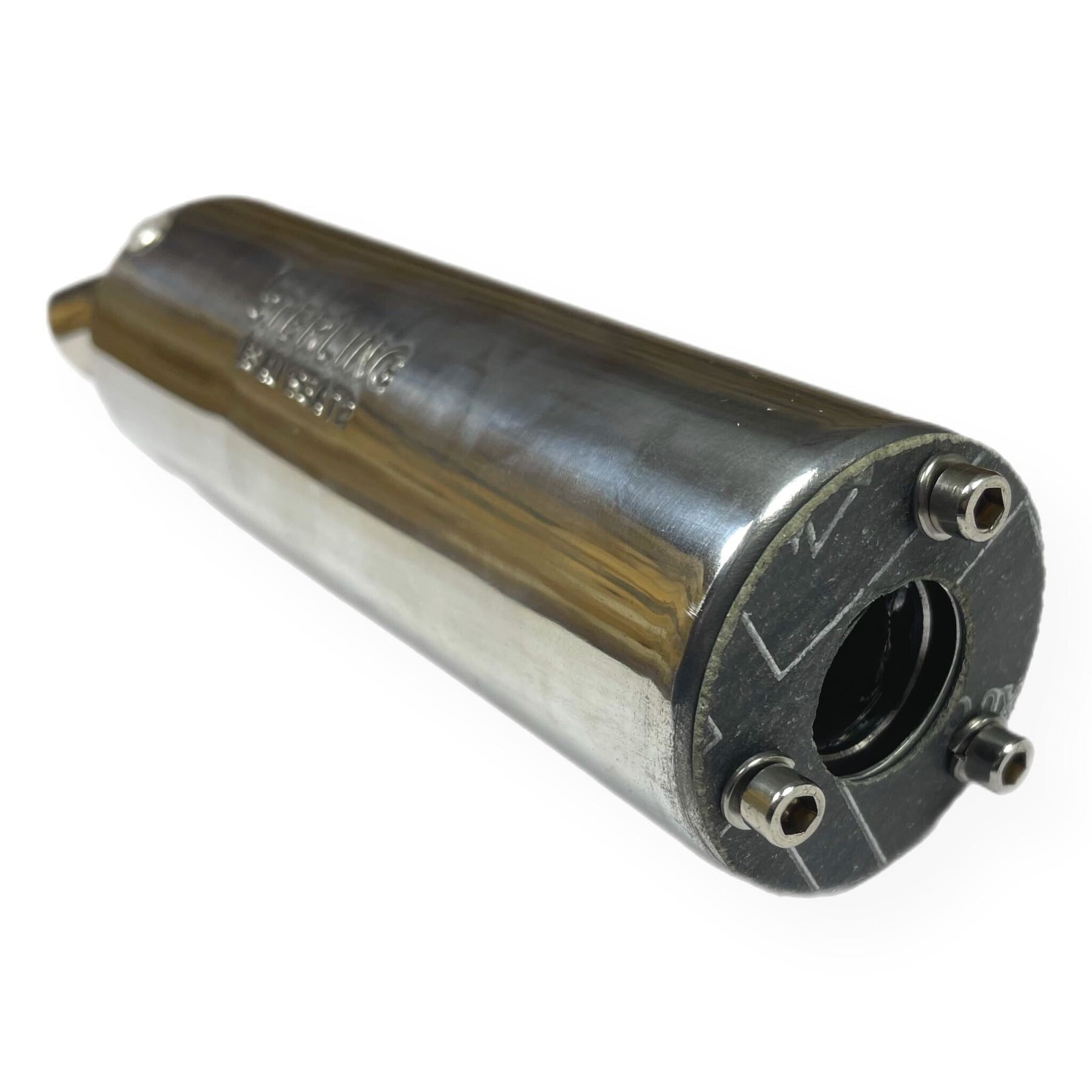 Lambretta Series 3 Li GP SX TV Sterling Performance Expansion Exhaust - Polished Stainless Steel