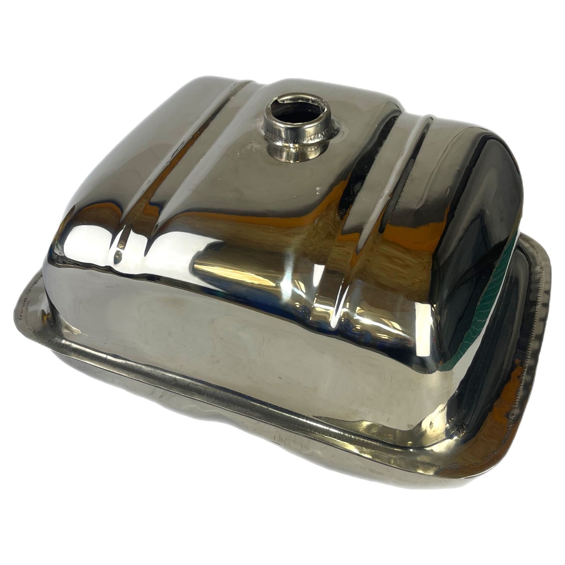 Lambretta Series 2 3 Li GP SX TV 13 Litre Long Range Petrol Tank - Polished Stainless Steel