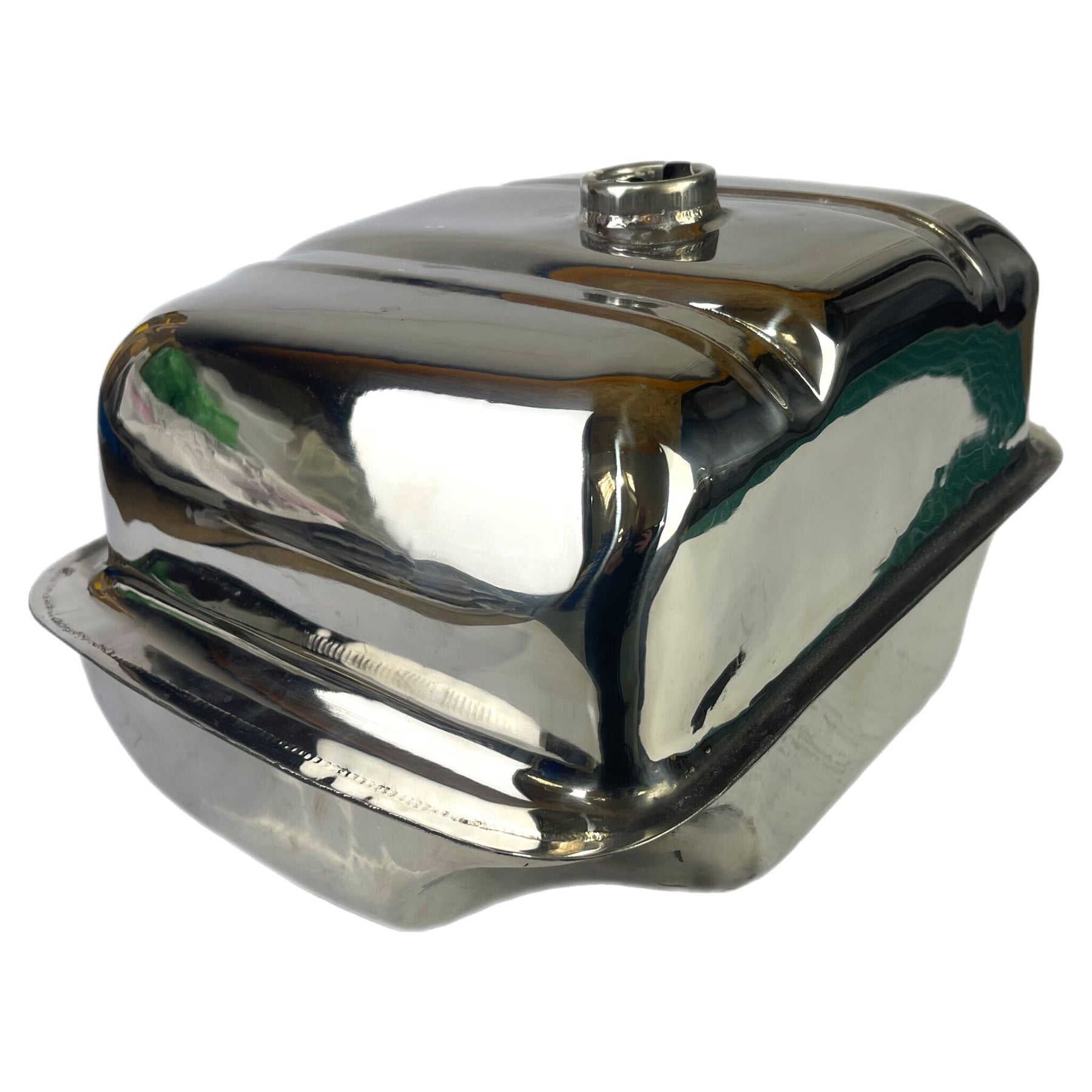 Lambretta Series 2 3 Li GP SX TV 13 Litre Long Range Petrol Tank - Polished Stainless Steel