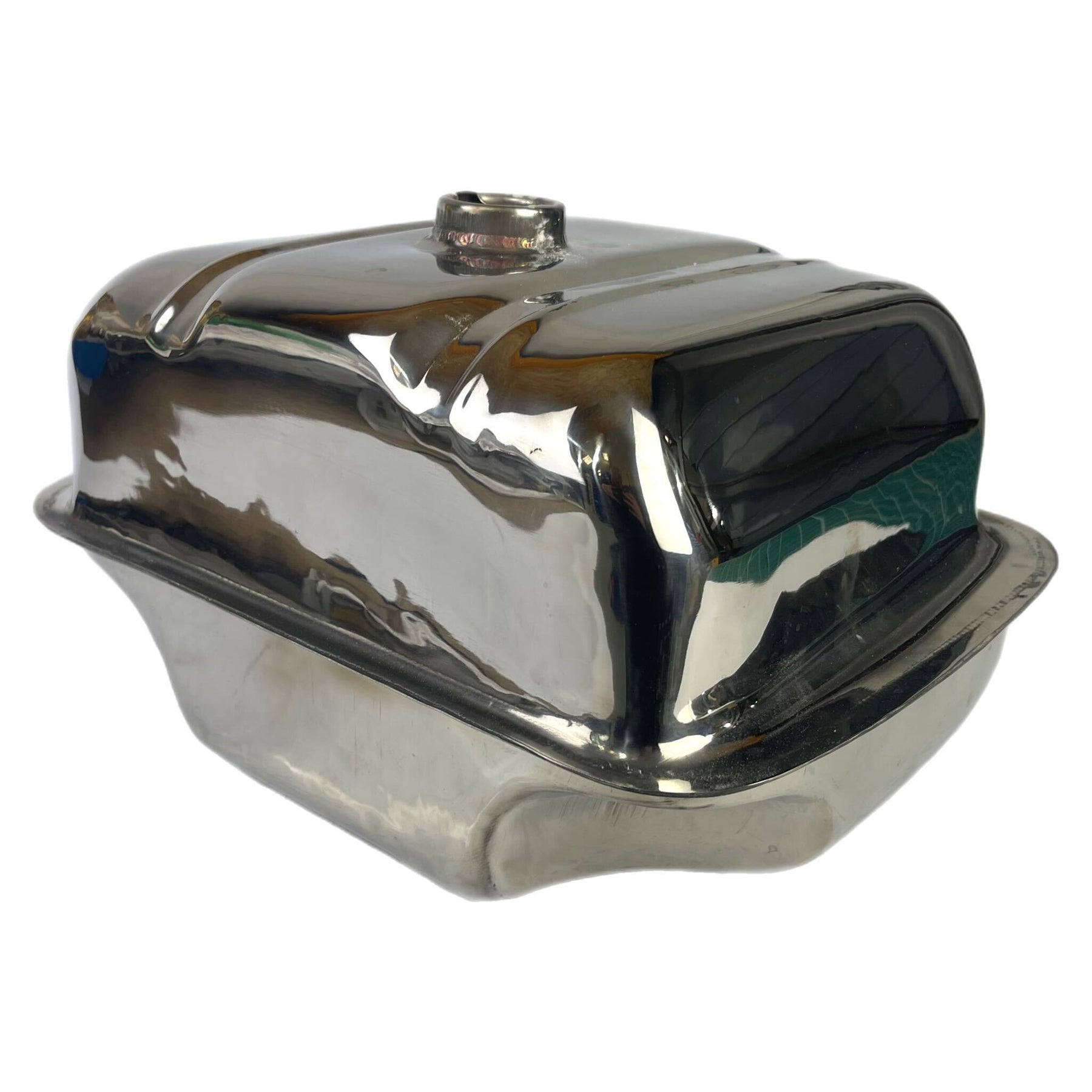 Lambretta Series 2 3 Li GP SX TV 13 Litre Long Range Petrol Tank - Polished Stainless Steel