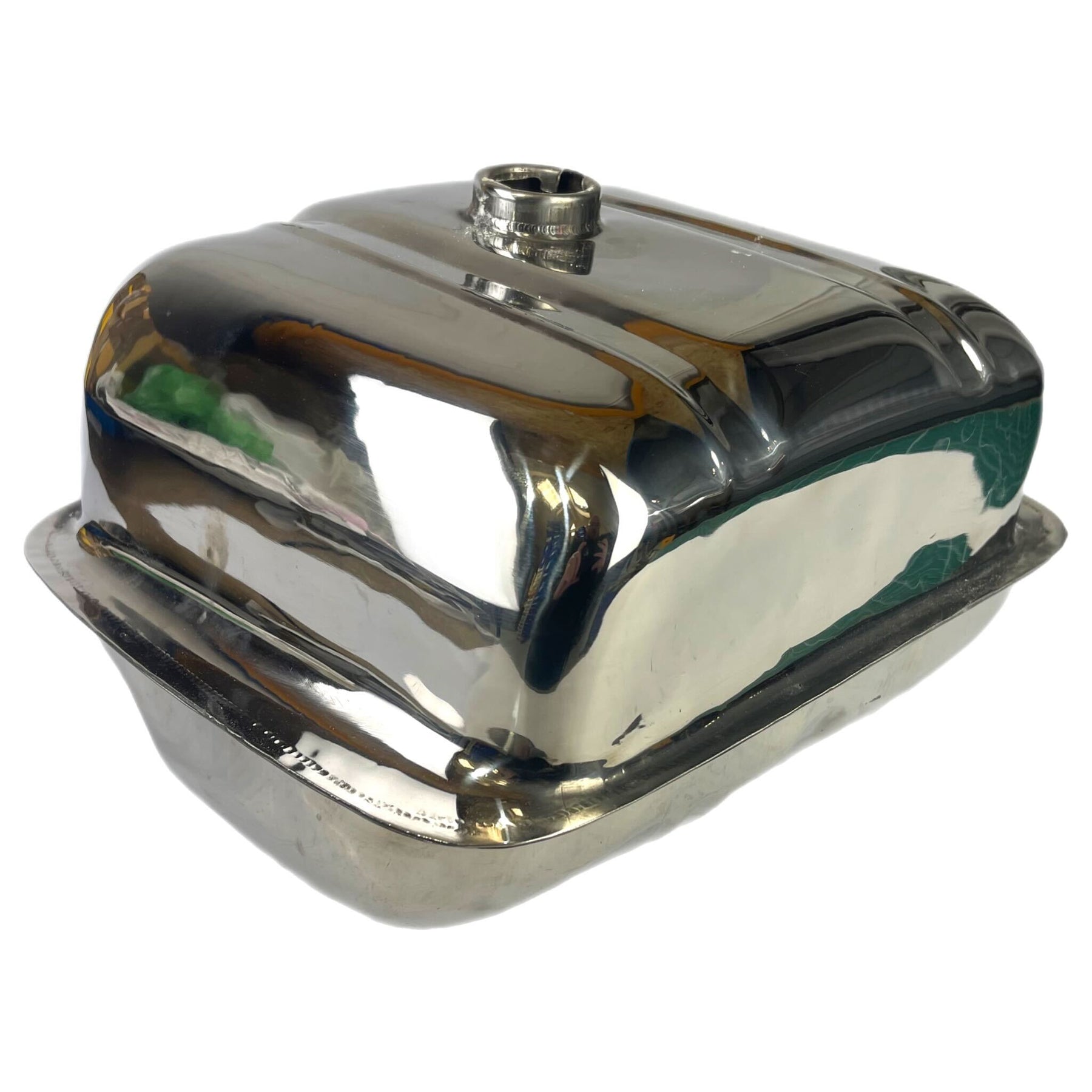 Lambretta Series 2 3 Li GP SX TV 13 Litre Long Range Petrol Tank - Polished Stainless Steel