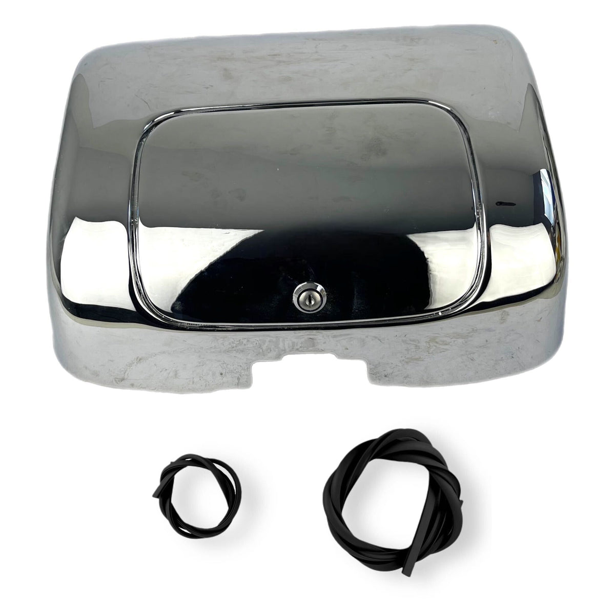 Lambretta Series 2 Li TV Inside Legshield Rally Style Tool Glove Box - Chrome