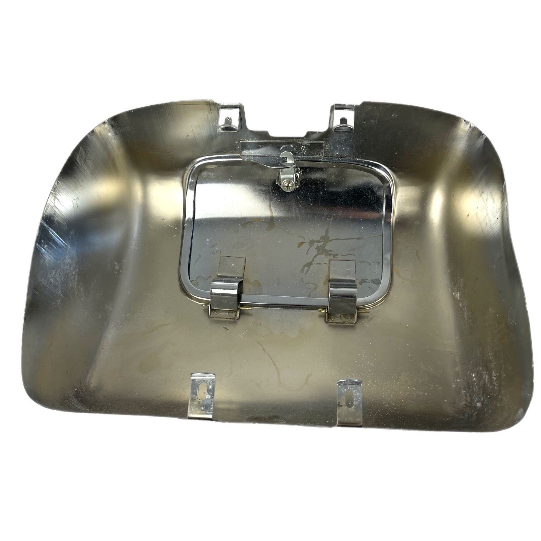Lambretta Series 2 Li TV Inside Legshield Rally Style Tool Glove Box - Chrome