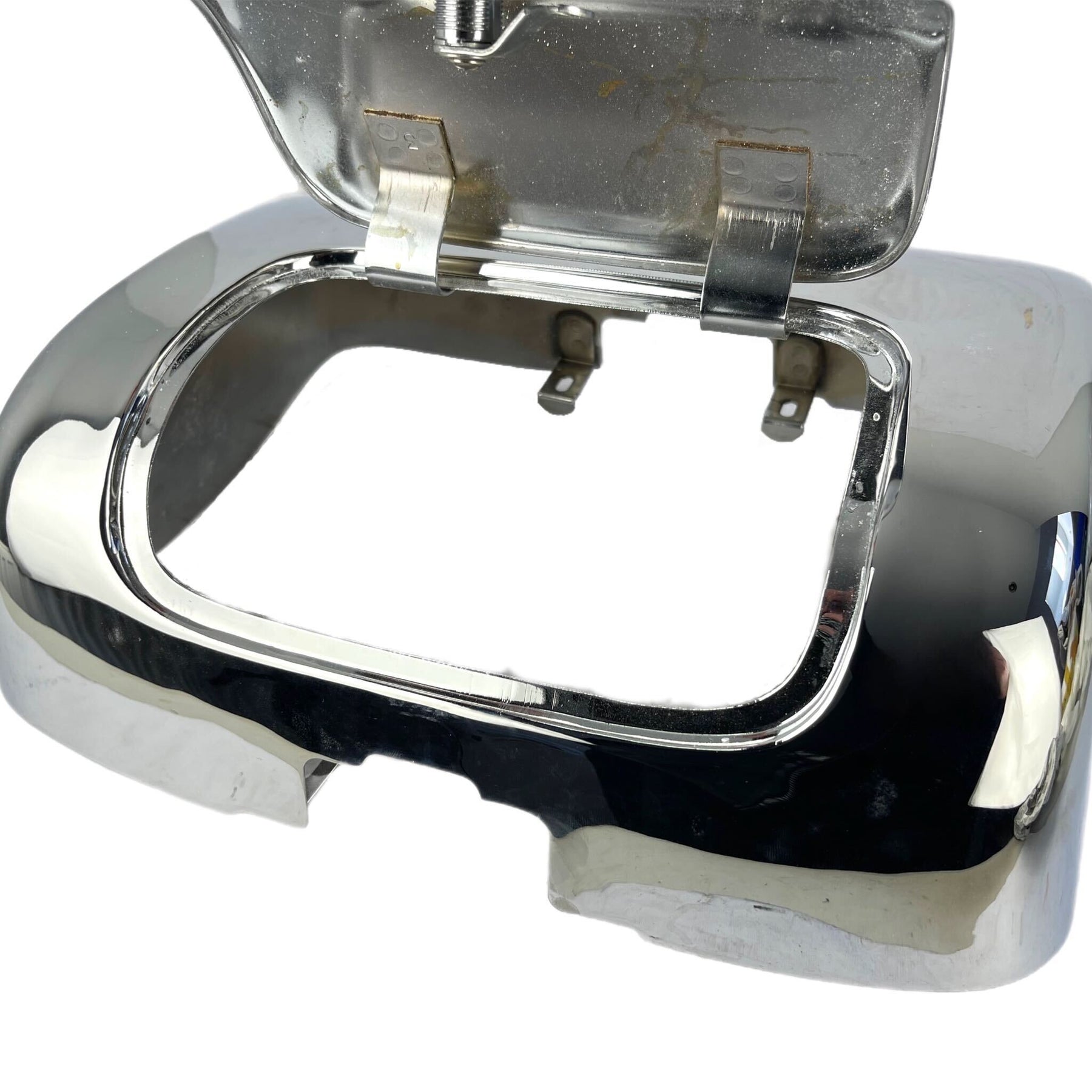 Lambretta Series 2 Li TV Inside Legshield Rally Style Tool Glove Box - Chrome