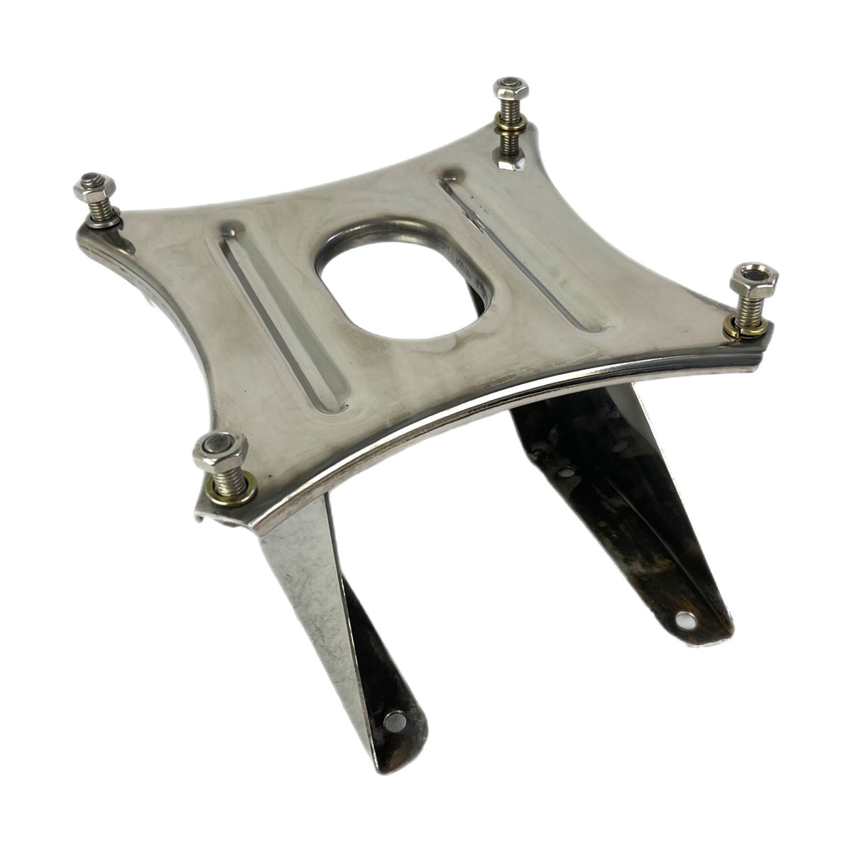 Lambretta Series 2 Li TV Rear Spare Wheel Holder - Stainless Steel